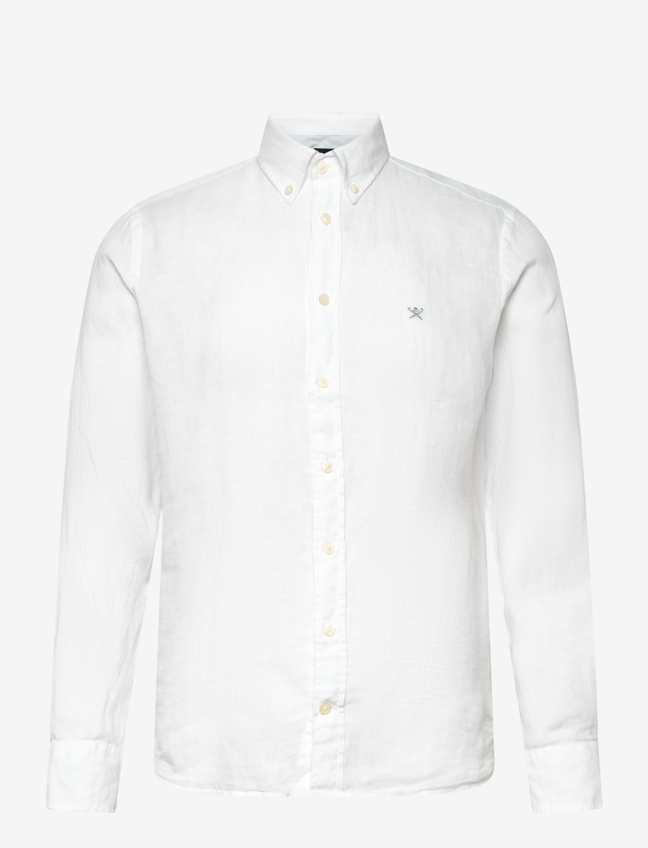 Hackett London - ESS GMD LINEN BRPT - leinenhemden - optic white - 0