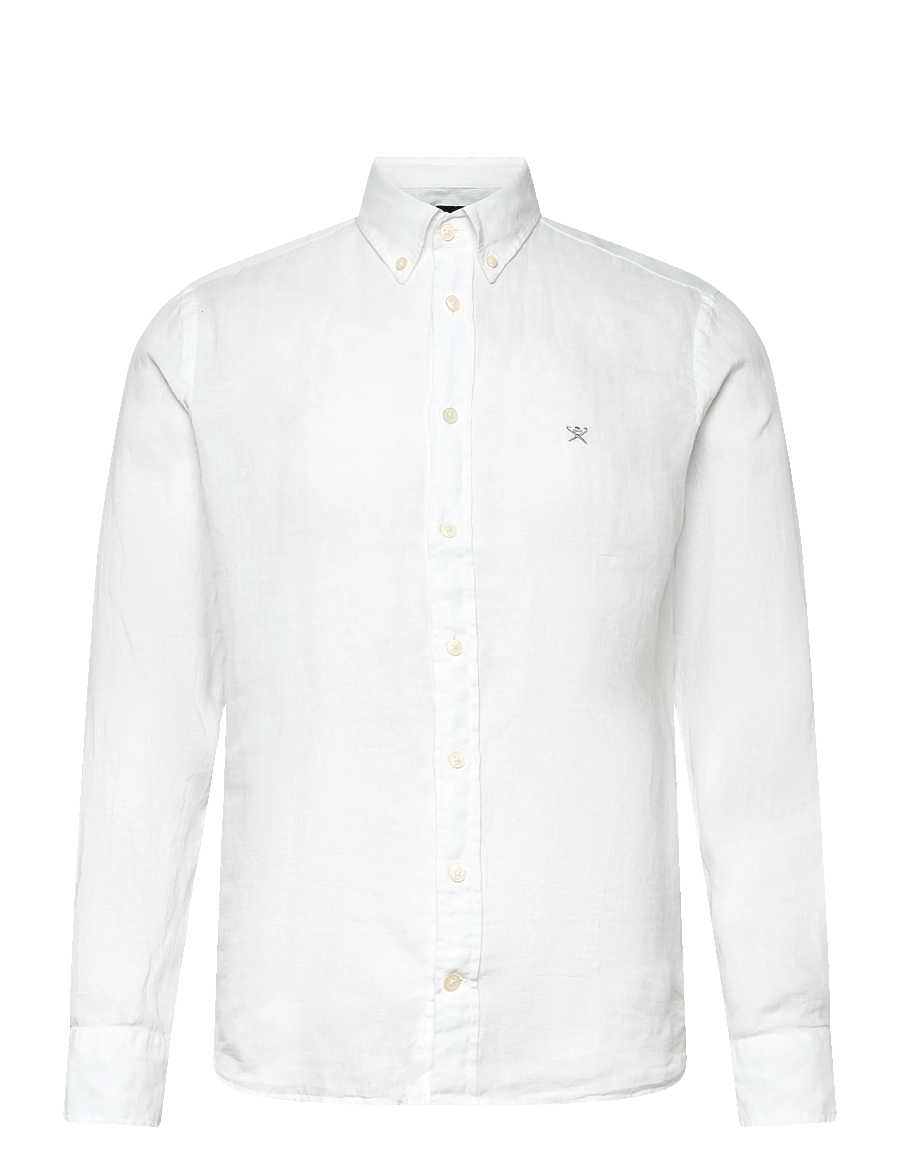 Hackett London - ESS GMD LINEN BRPT - basic-hemden - optic white - 1