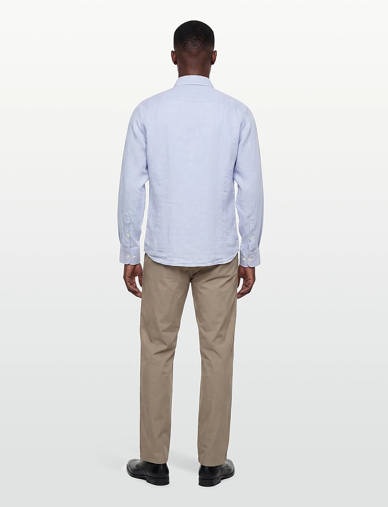 Hackett London - ESS GMD LINEN BRPT - basic-hemden - oxford blue - 4