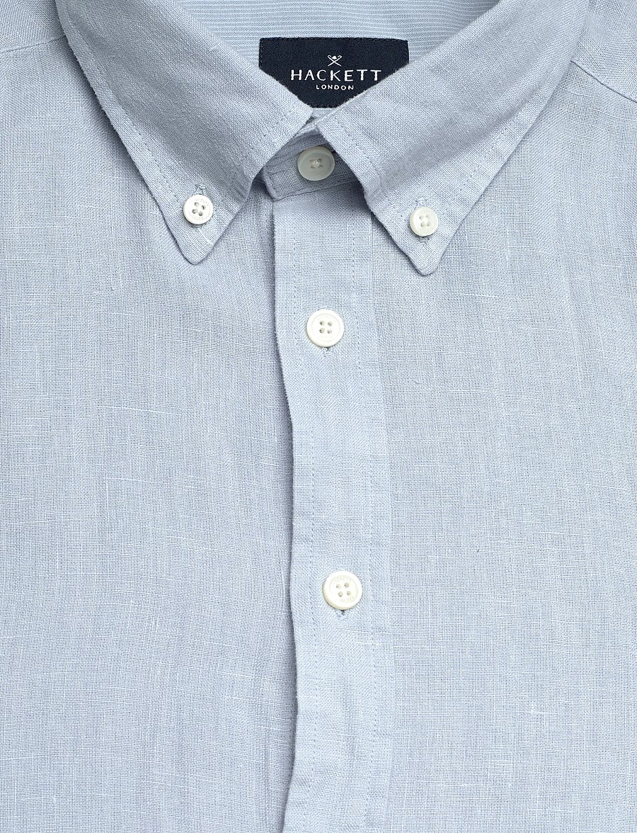 Hackett London - ESS GMD LINEN BRPT - basic-hemden - oxford blue - 5