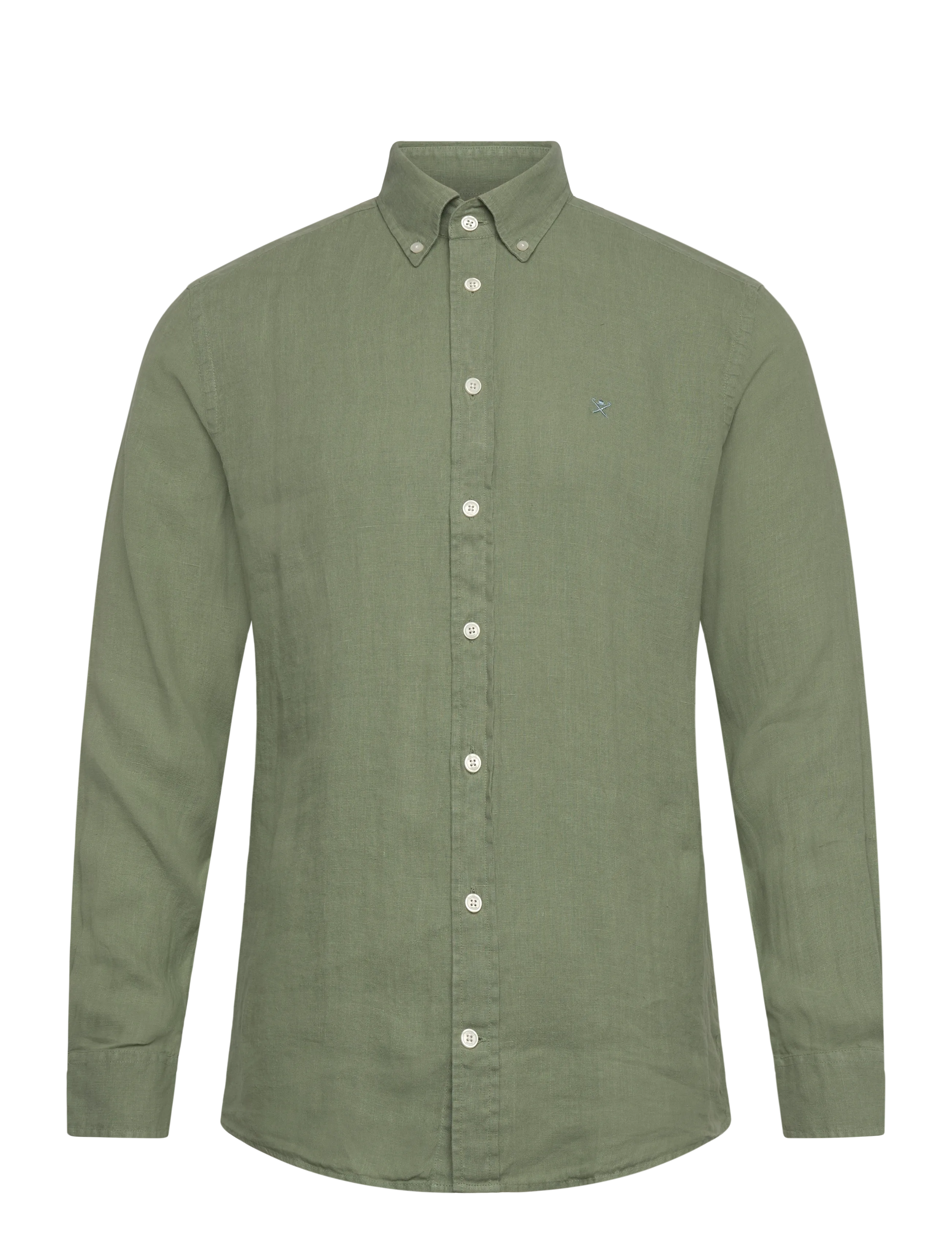 Hackett London ESS GMD LINEN BRPT - Kleidung - SAGE GREEN / khaki/green
