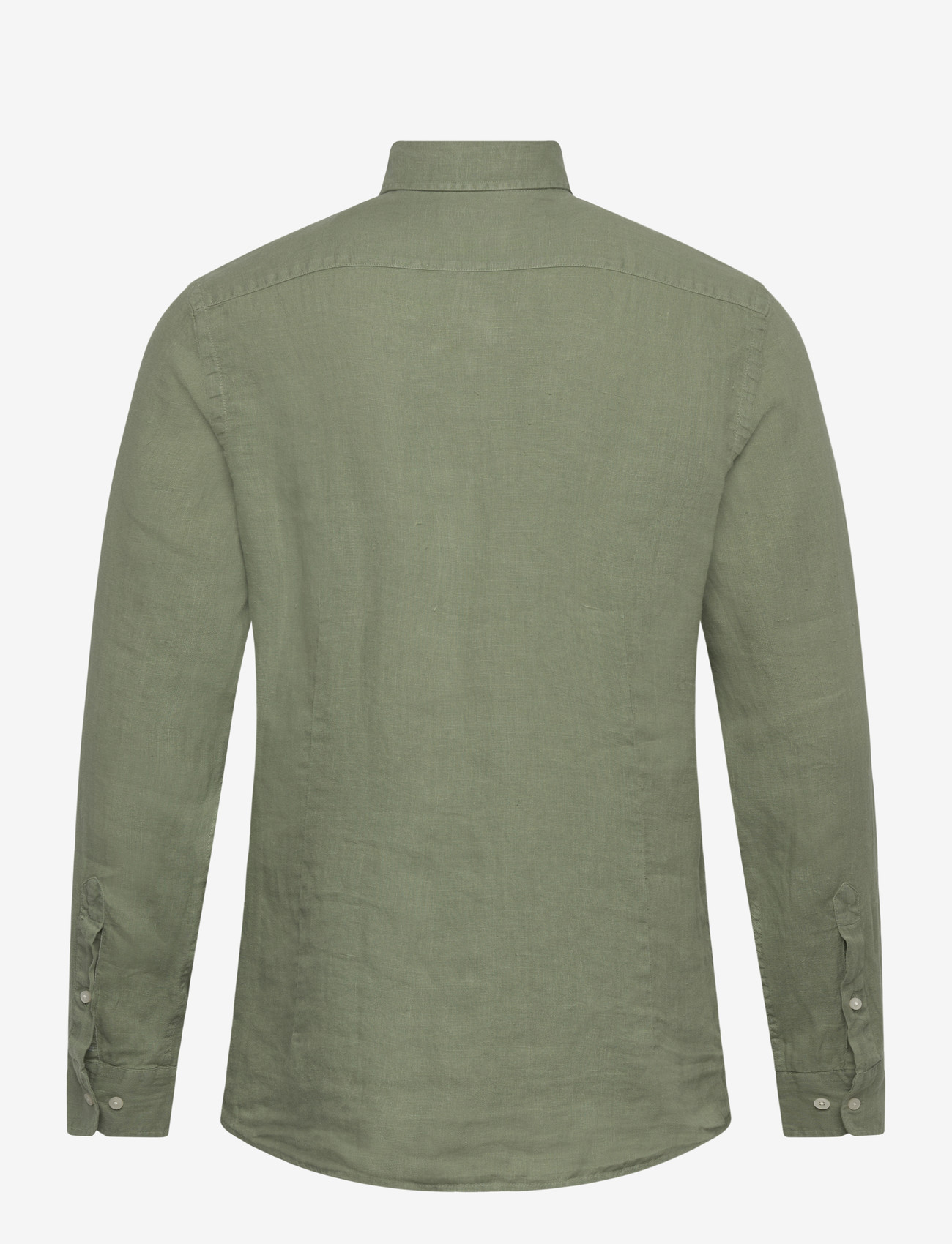 Hackett London - ESS GMD LINEN BRPT - laisvalaikio marškiniai - sage green - 1