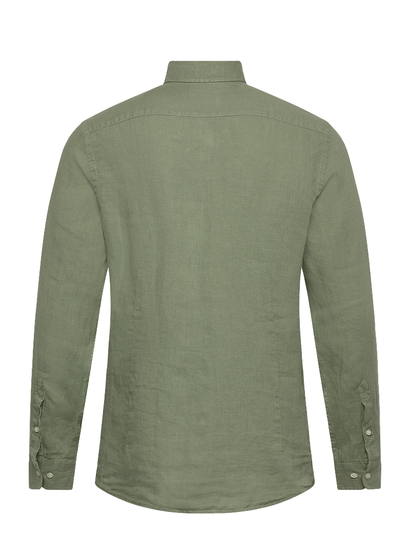 Hackett London - ESS GMD LINEN BRPT - basic-hemden - sage green - 1