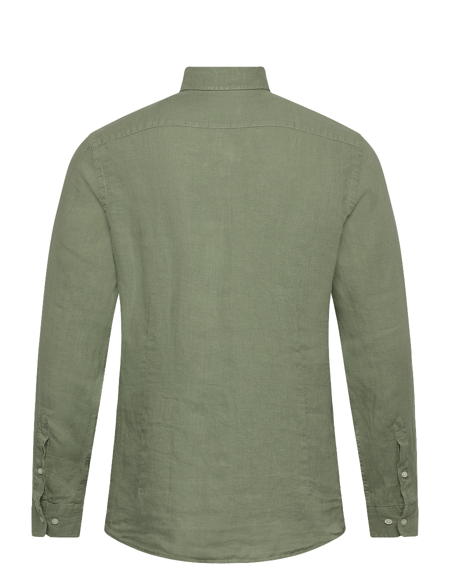 Hackett London - ESS GMD LINEN BRPT - basic-hemden - sage green - 2
