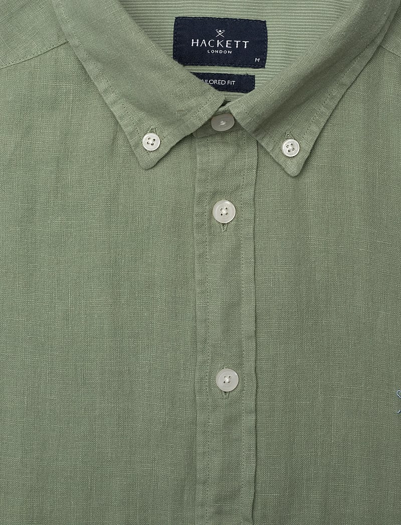 Hackett London - ESS GMD LINEN BRPT - basic-hemden - sage green - 2