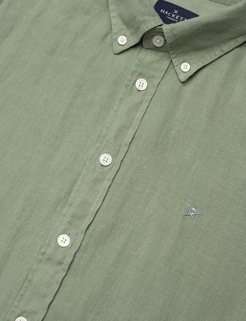 Hackett London - ESS GMD LINEN BRPT - basic-hemden - sage green - 3