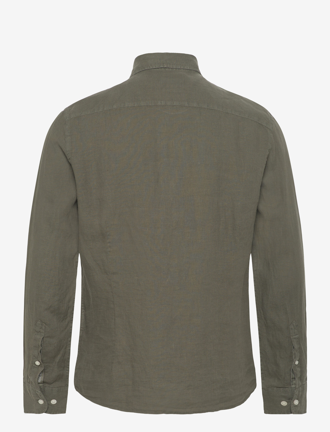 Hackett London - ESS GMD LINEN KENT - linen shirts - army green - 2
