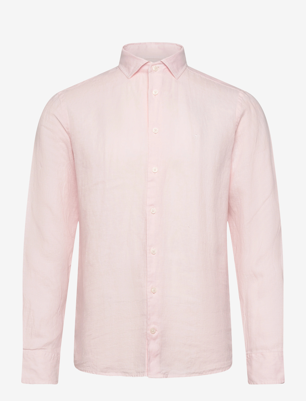 Hackett London - ESS GMD LINEN KENT - linasest riidest särgid - baby pink - 1