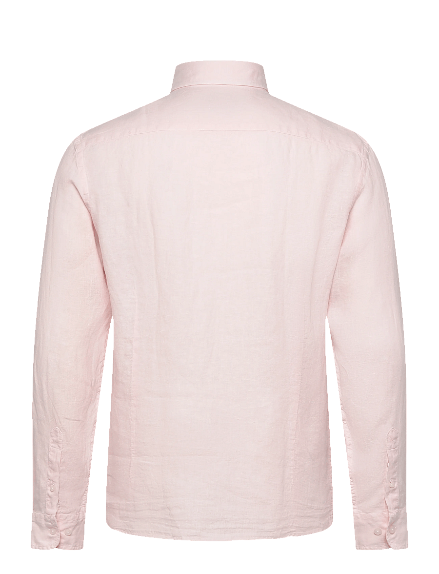 Hackett London - ESS GMD LINEN KENT - linasest riidest särgid - baby pink - 2