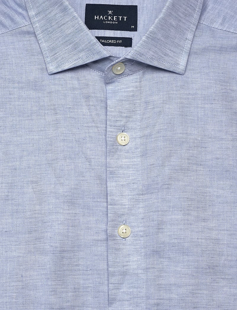 Hackett London - COT LIN SOLID - basic-hemden - summer blue - 2