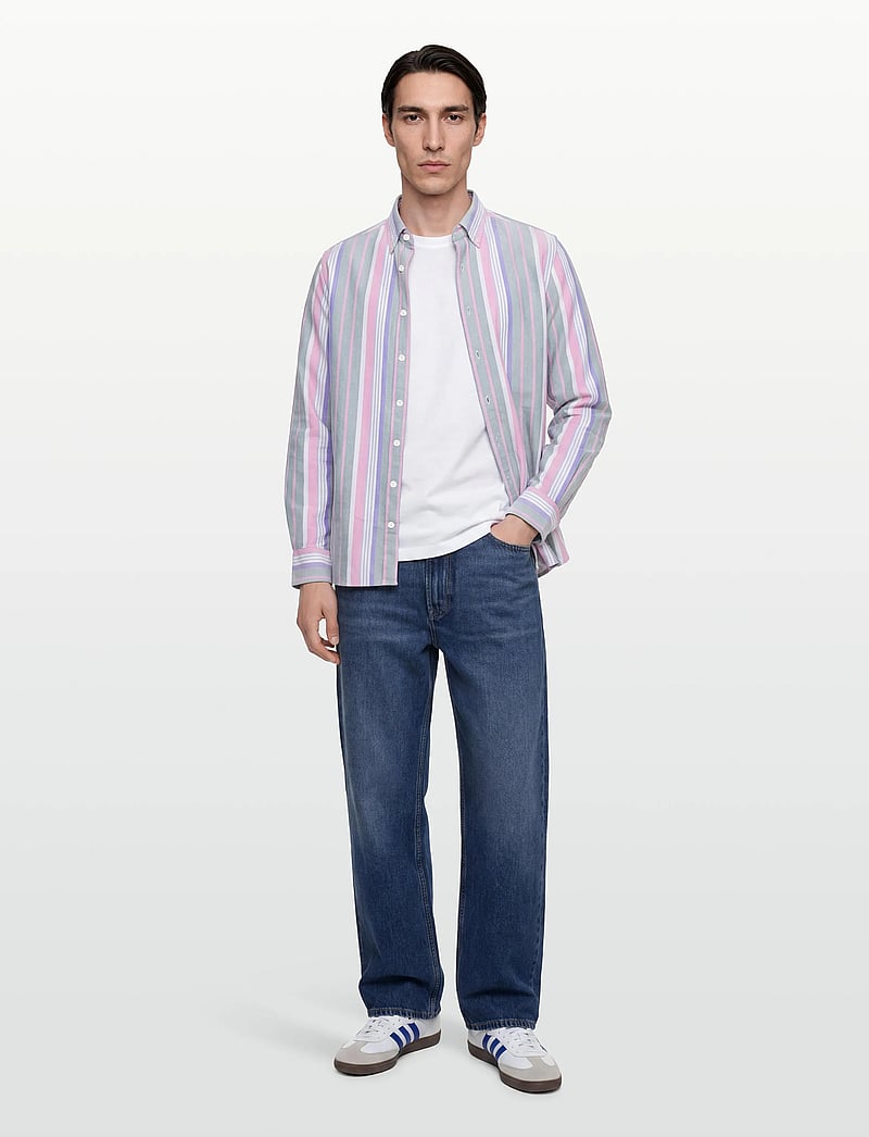 Hackett London - HERITAGE MULTI OX STR - basic skjortor - sage green - 0