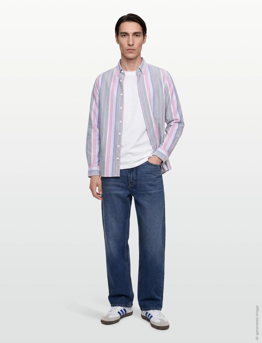 Hackett London - HERITAGE MULTI OX STR - basic skjorter - sage green - 0