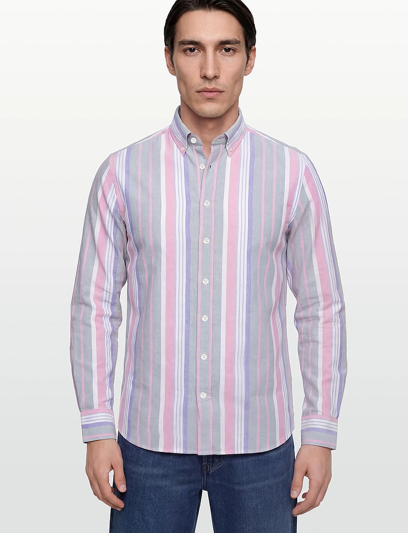 Hackett London - HERITAGE MULTI OX STR - basic skjortor - sage green - 3