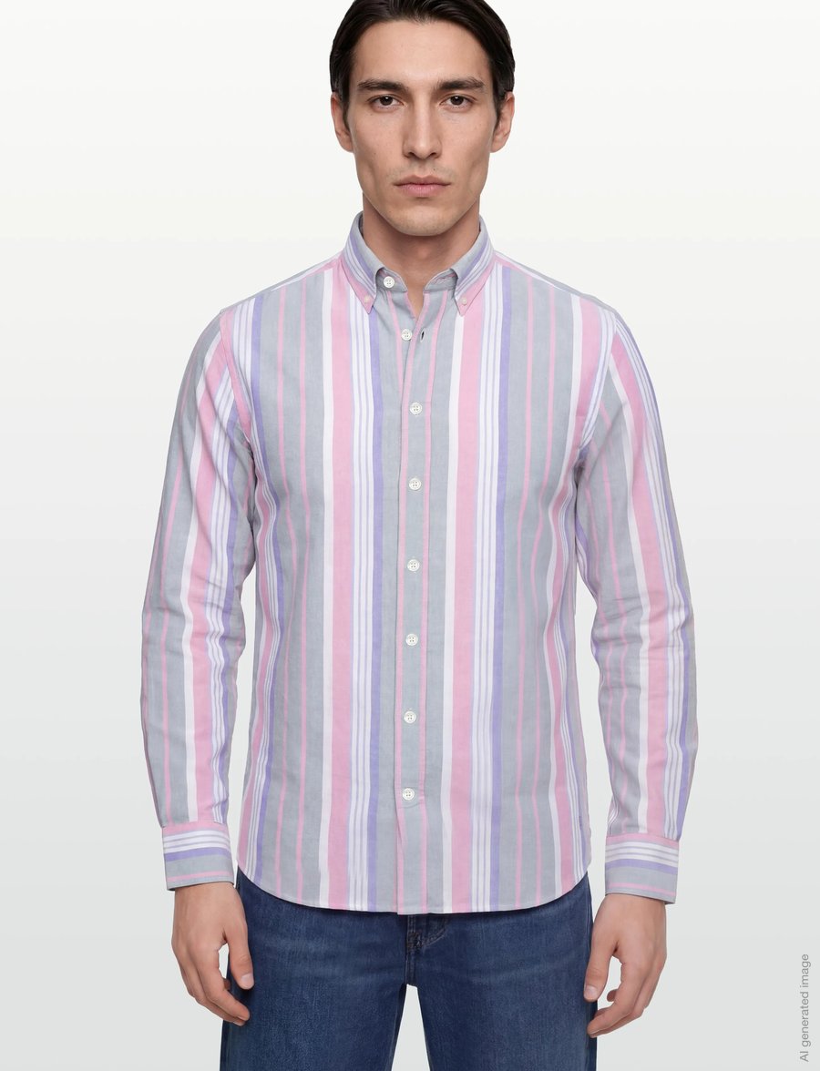Hackett London - HERITAGE MULTI OX STR - basic skjorter - sage green - 3