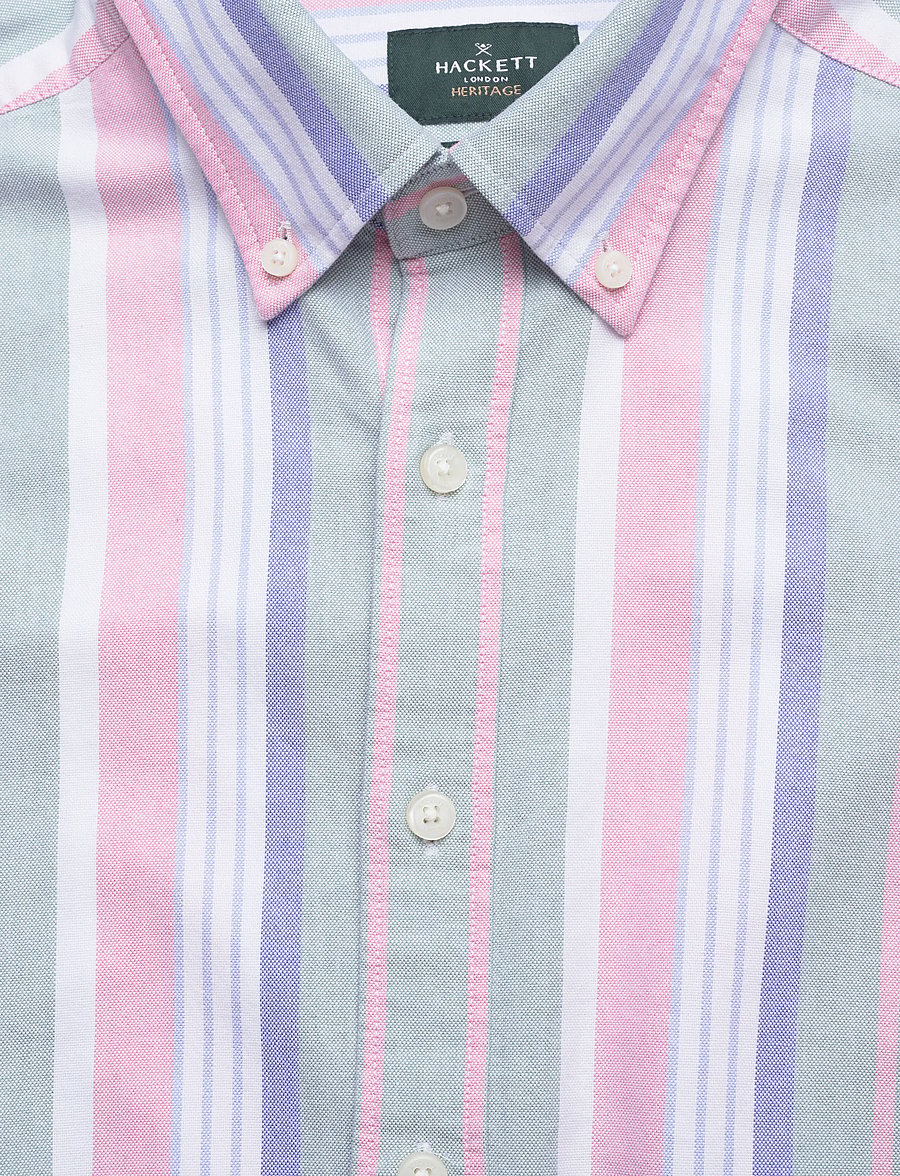 Hackett London - HERITAGE MULTI OX STR - basic skjorter - sage green - 5