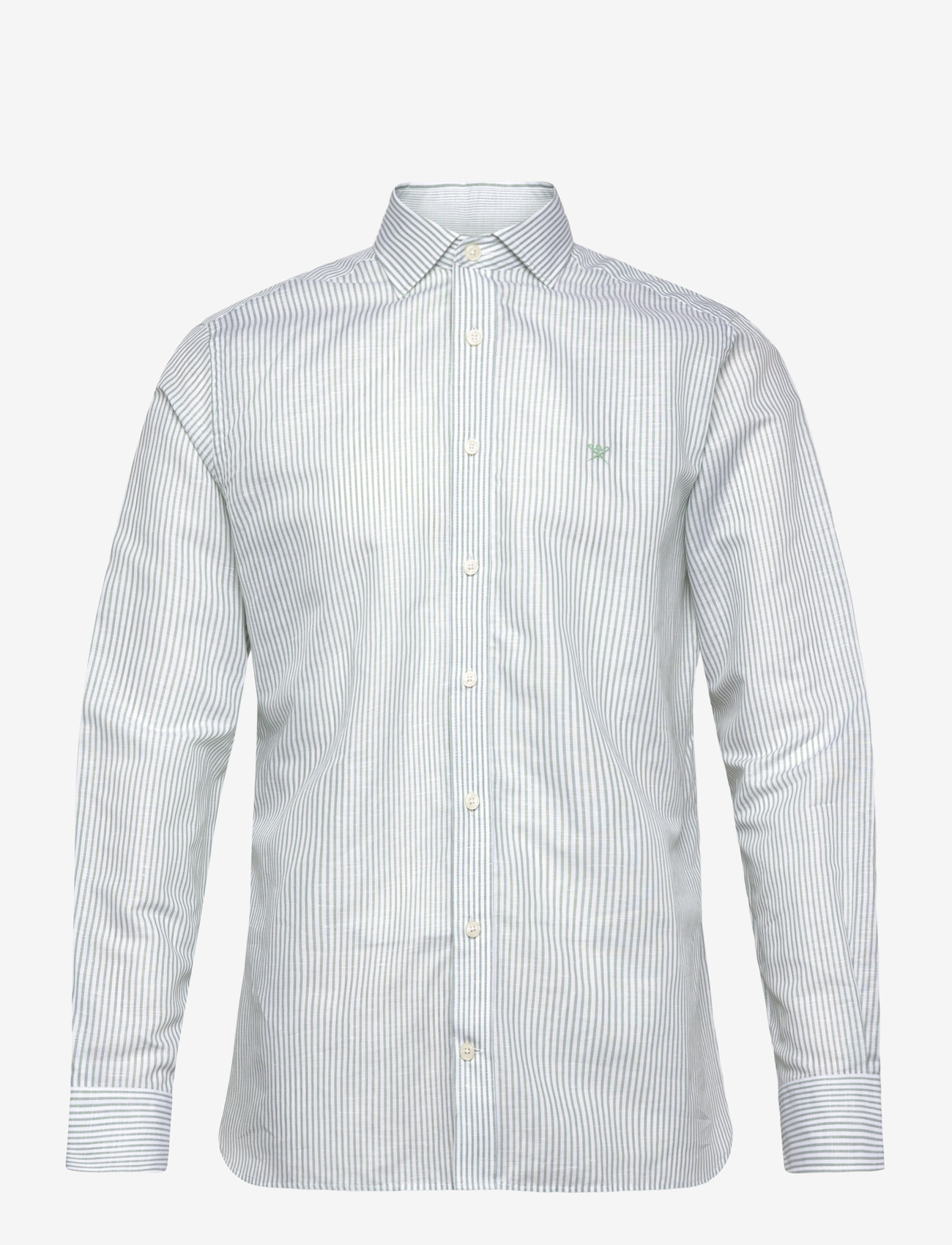Hackett London - ESS LINEN BENGAL - casual skjorter - sage green - 1