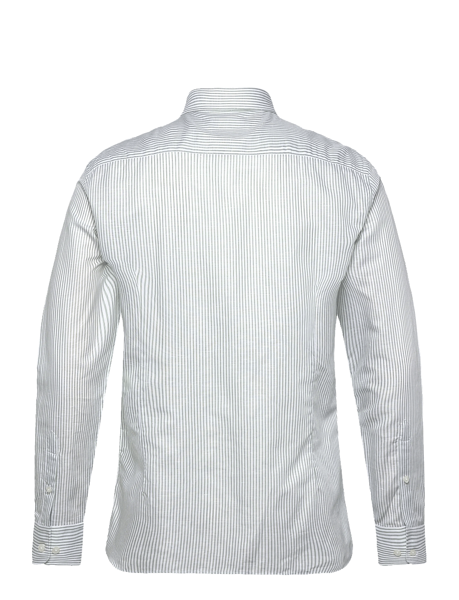 Hackett London - ESS LINEN BENGAL - tavalised t-särgid - sage green - 2