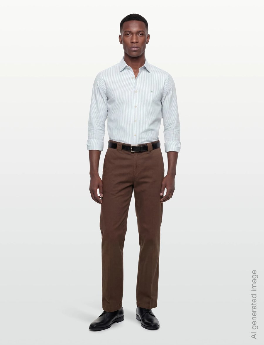 Hackett London - ESS LINEN BENGAL - tavalised t-särgid - sage green - 0
