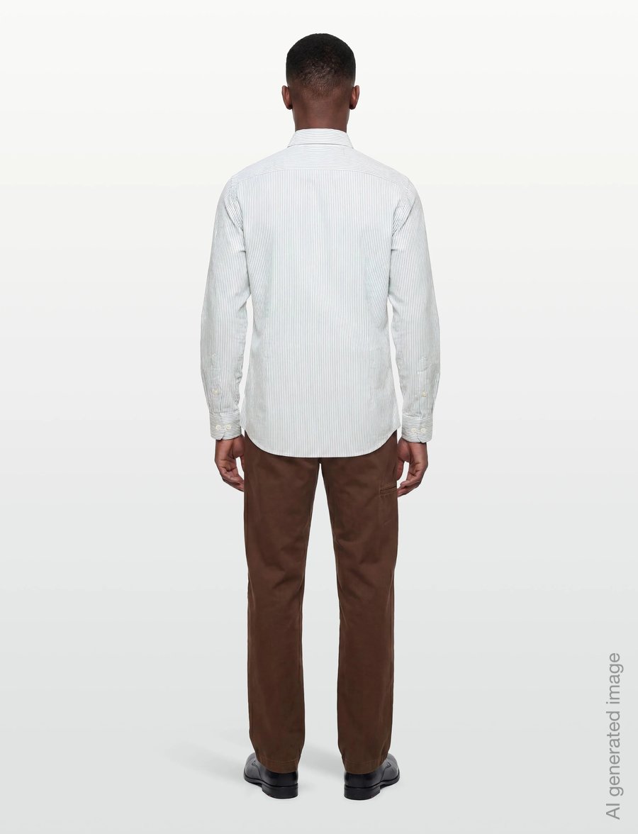 Hackett London - ESS LINEN BENGAL - tavalised t-särgid - sage green - 4