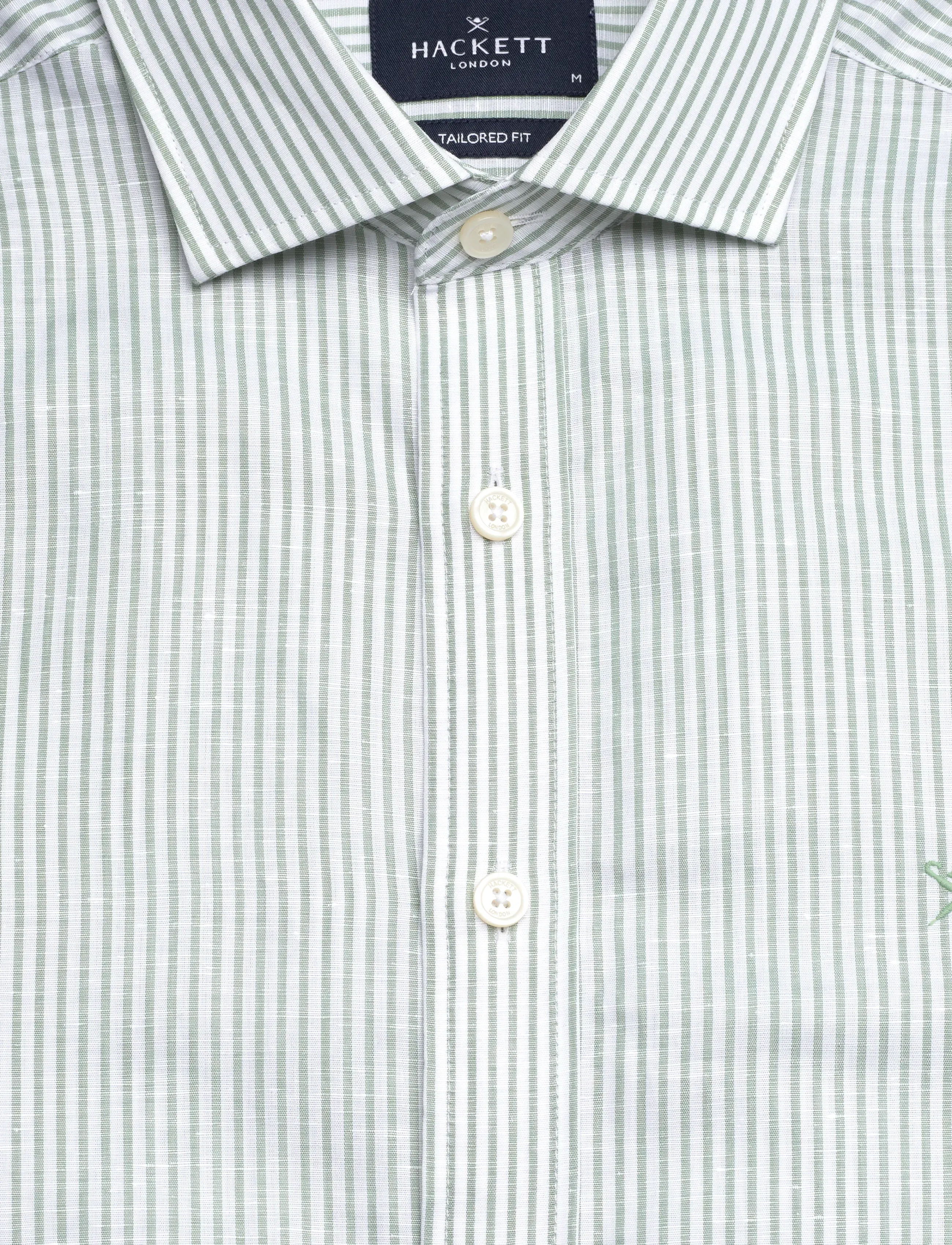 Hackett London - ESS LINEN BENGAL - basic shirts - sage green - 5