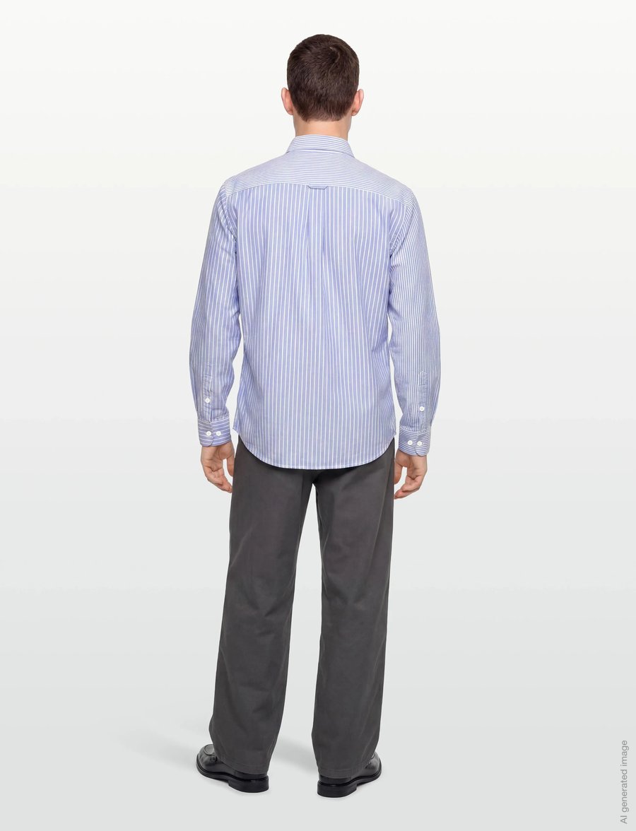 Hackett London - HERITAGE PATCHWORK OXF - tavalised t-särgid - summer blue - 4