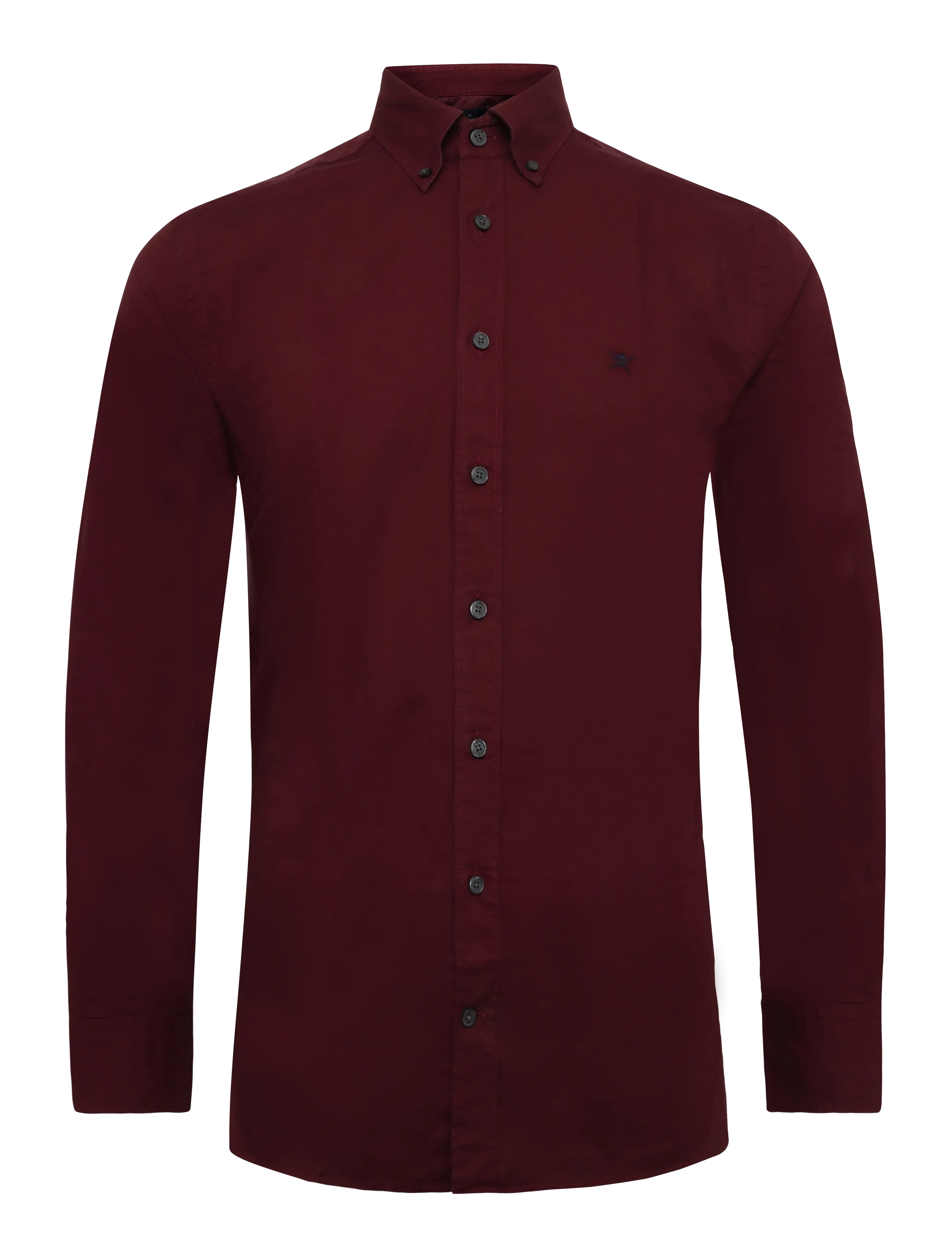 Hackett London ESS GMT DYED OXFORD - Hemden - OXBLOOD RED / burgundy