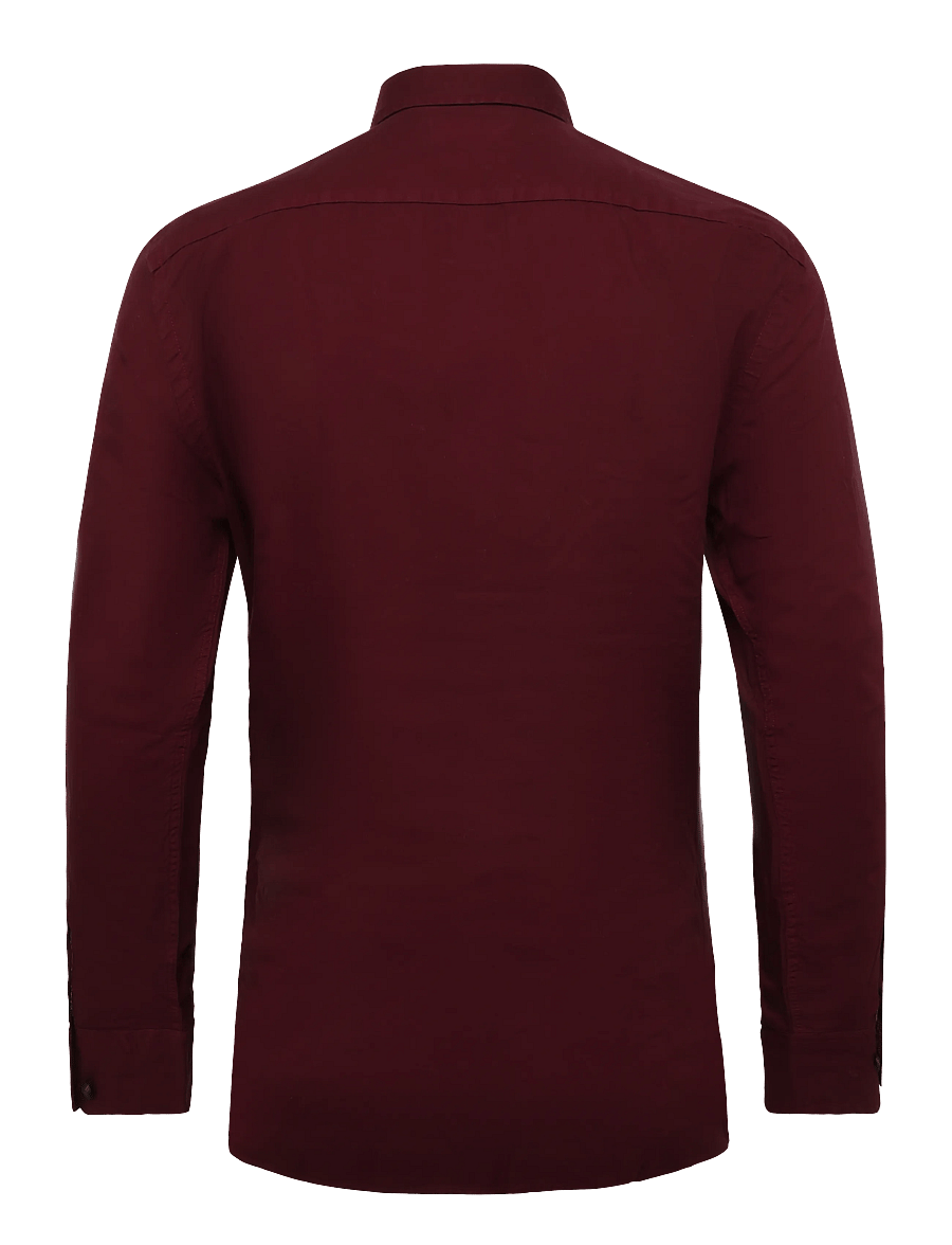 Hackett London - ESS GMT DYED OXFORD - oxblood red - 1