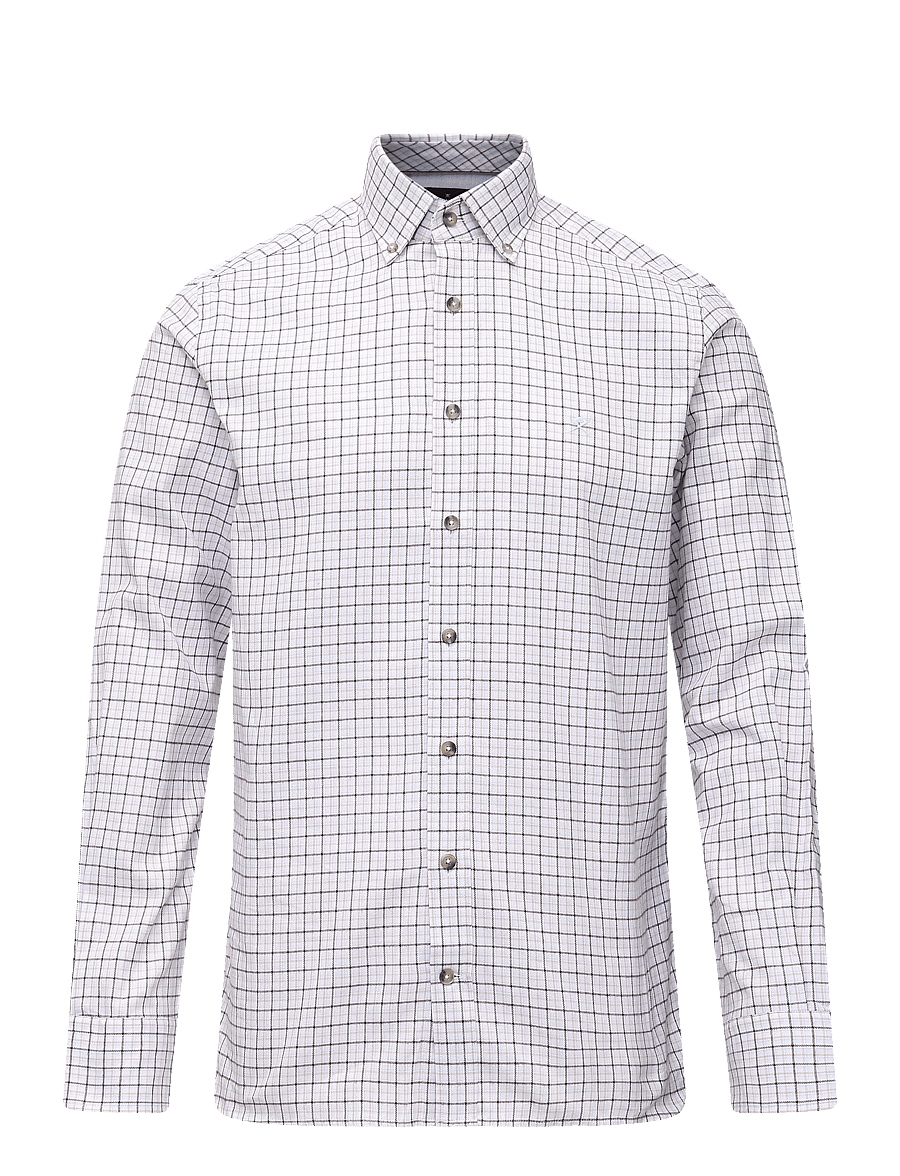 Hackett London - FLANNEL CHECK - flannel-skjorter - ebony brown - 0