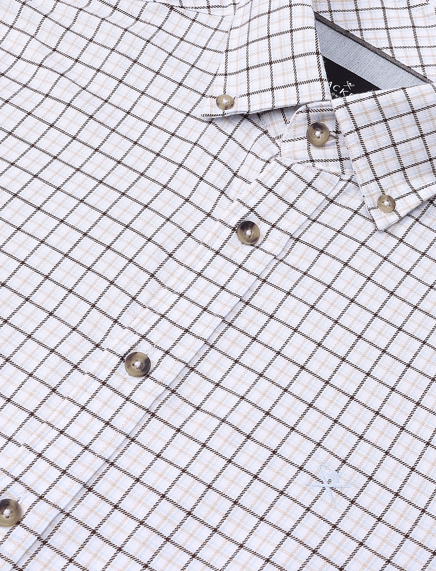 Hackett London - FLANNEL CHECK - flannel-skjorter - ebony brown - 2