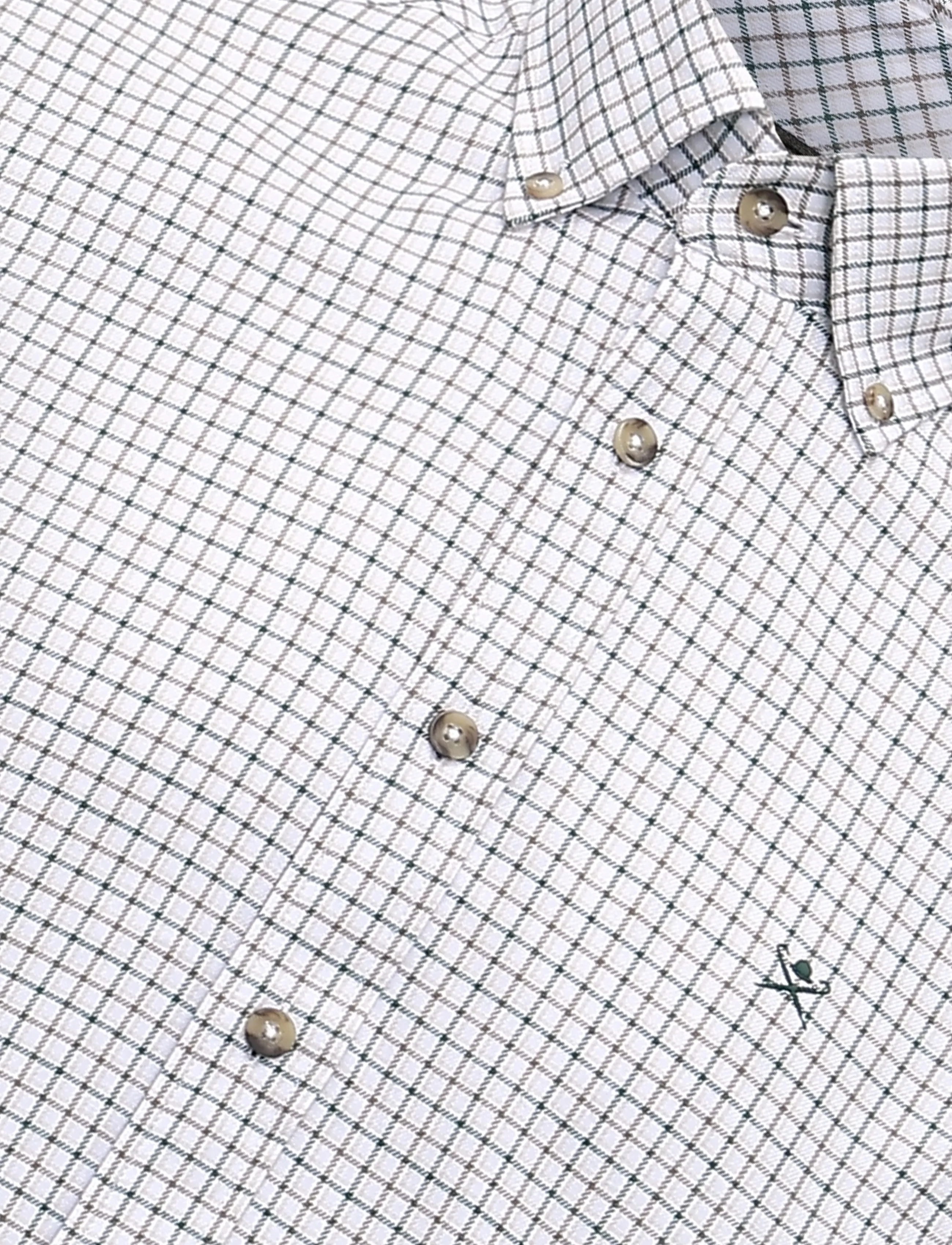 Hackett London - FLANNEL CHECK - hunter green - 2