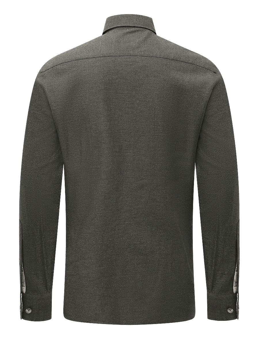 Hackett London - FLANNEL MULTI TRIM - flannel-skjorter - hunter green - 1