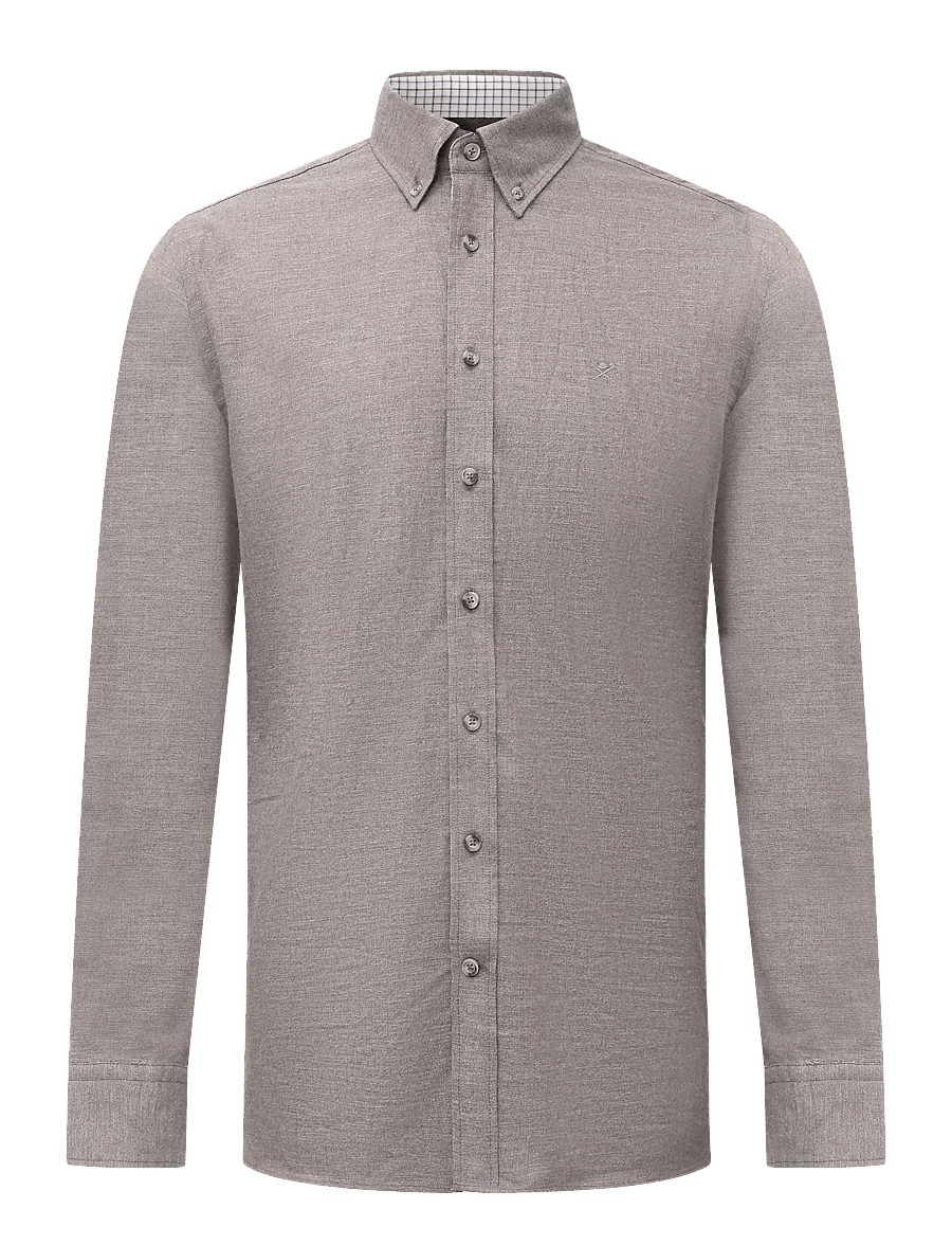 Hackett London - FLANNEL MULTI TRIM - flannel-skjorter - putty beige - 0