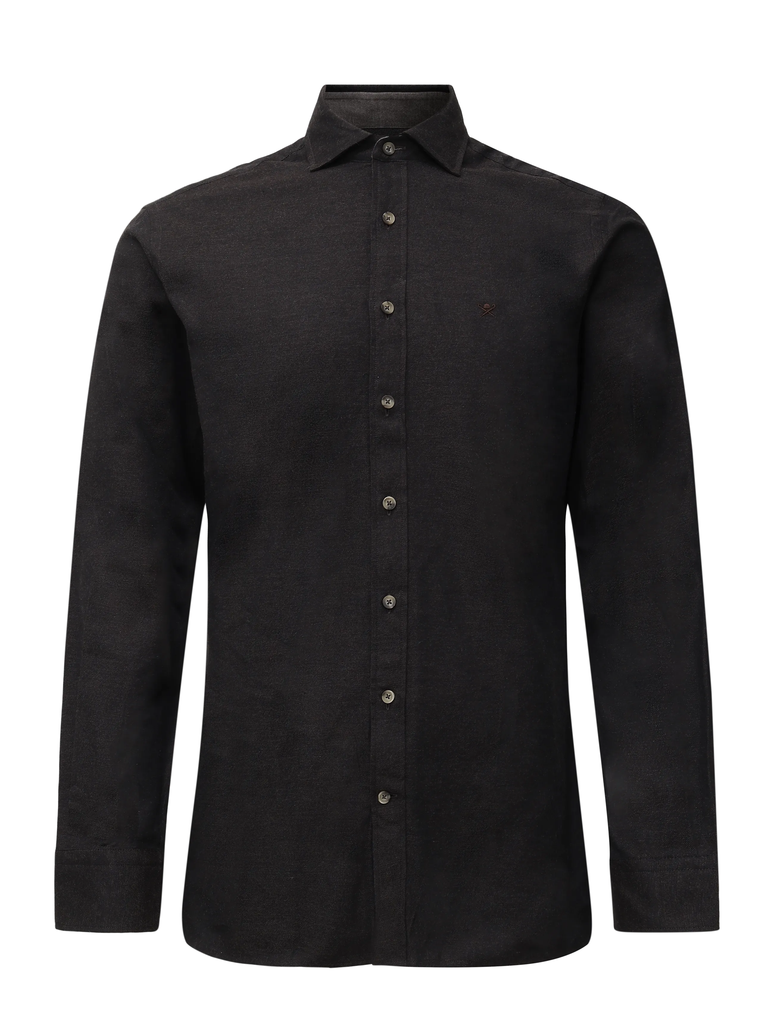 Hackett London FLANNEL  TAPE - Casual shirts - EBONY BROWN / brown