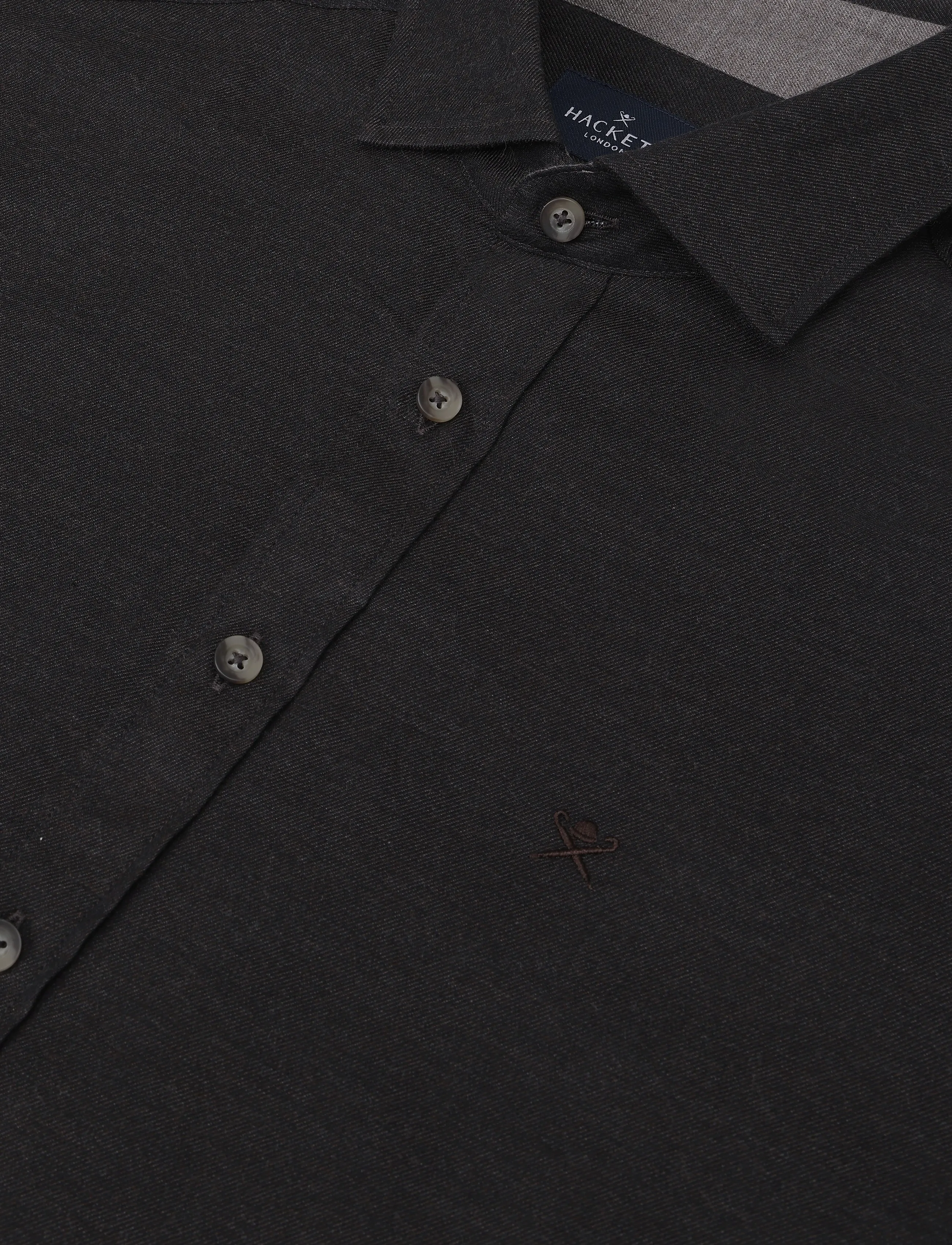 Hackett London - FLANNEL  TAPE - ebony brown - 2