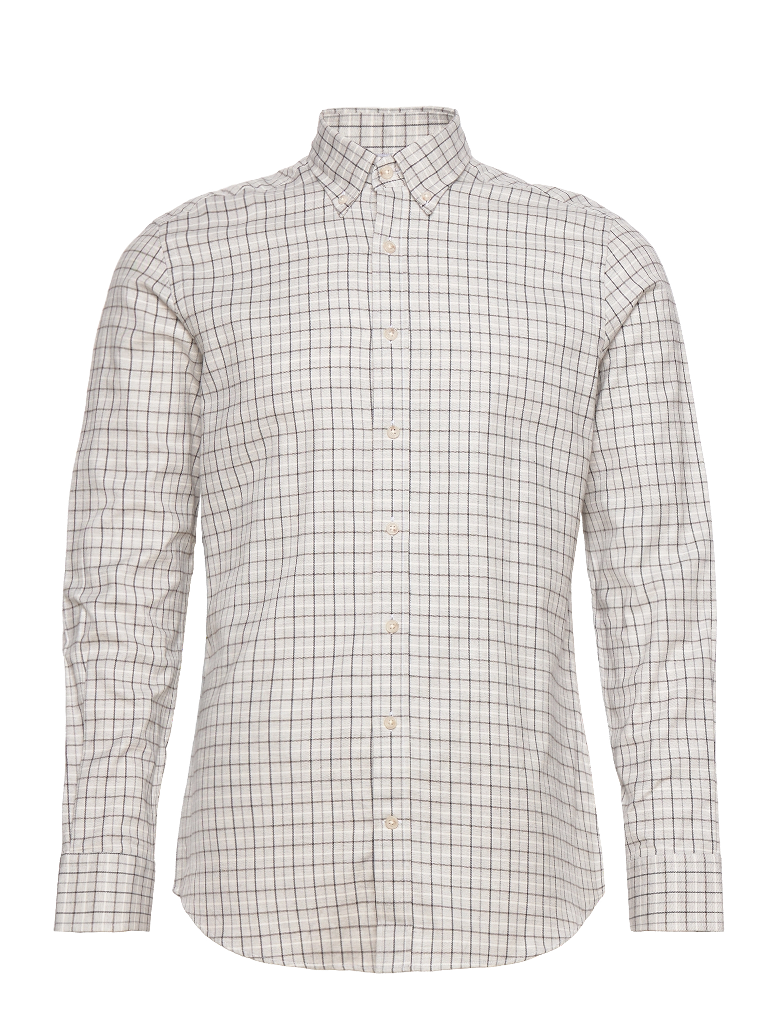 Hackett London - BRUSHED TATTERSAL CHK - grey/chrcl - 0