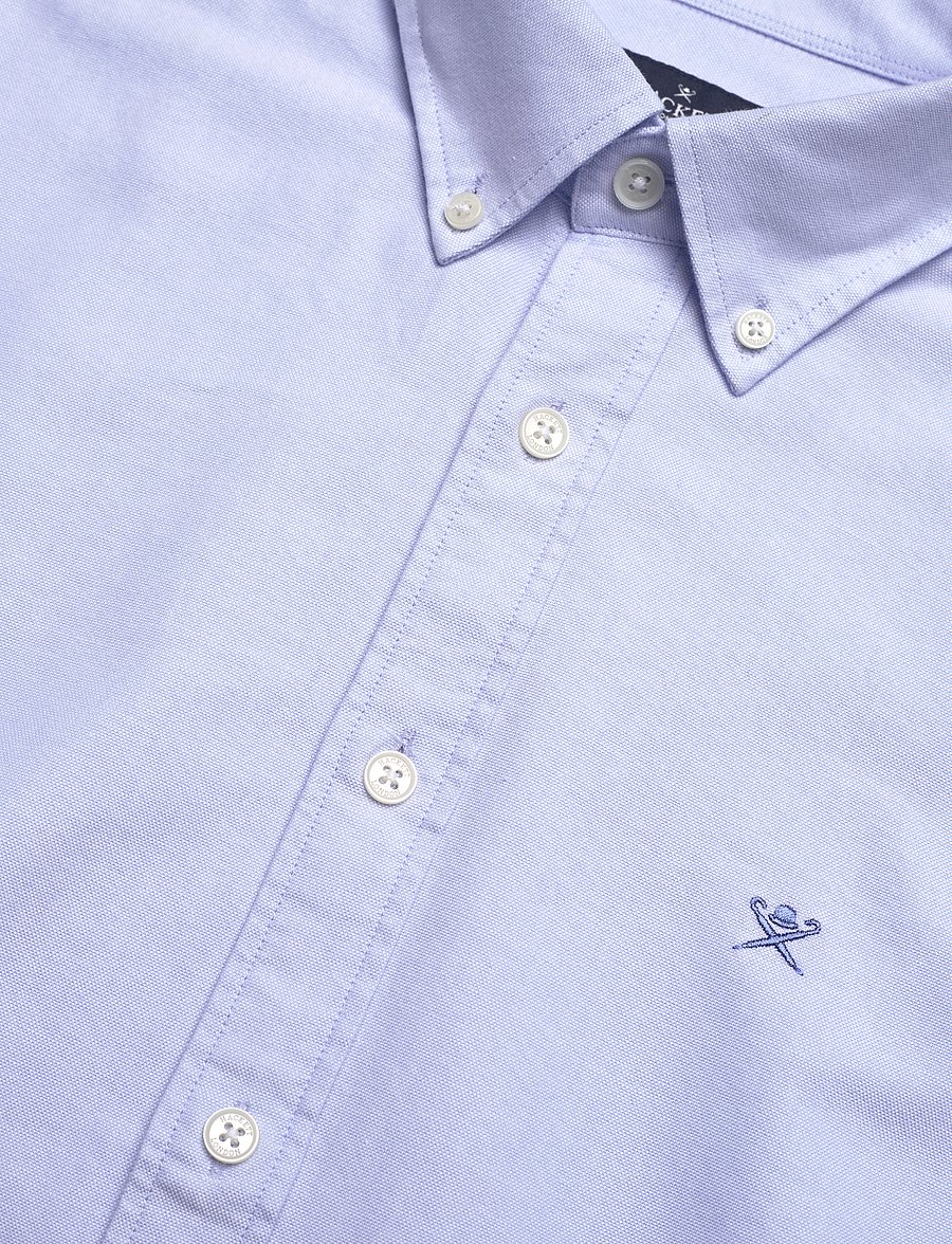Hackett London - WASHED OXFORD - oxford-hemden - blue sky - 3