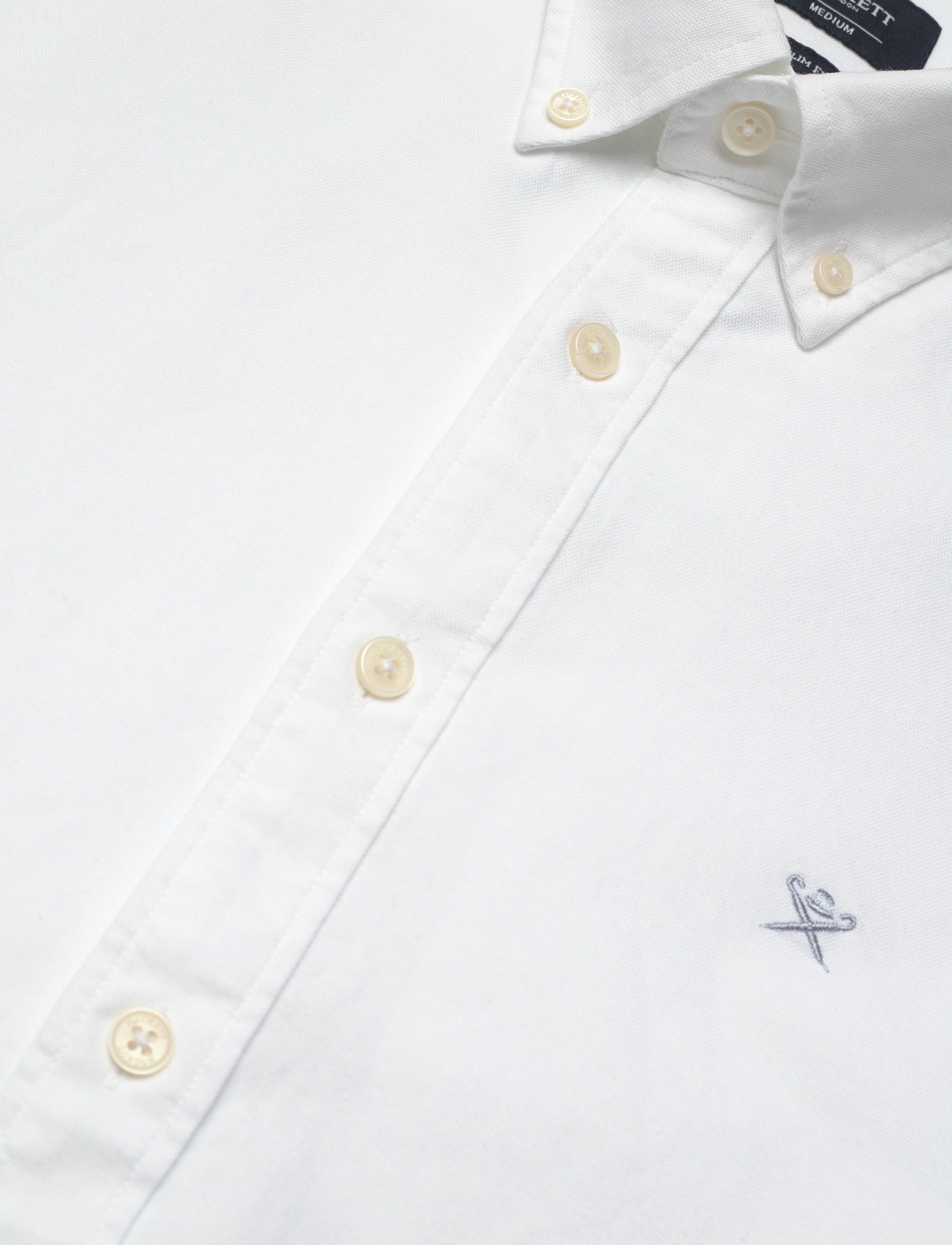 Hackett London - WASHED OXFORD - oxford-skjortor - white - 3