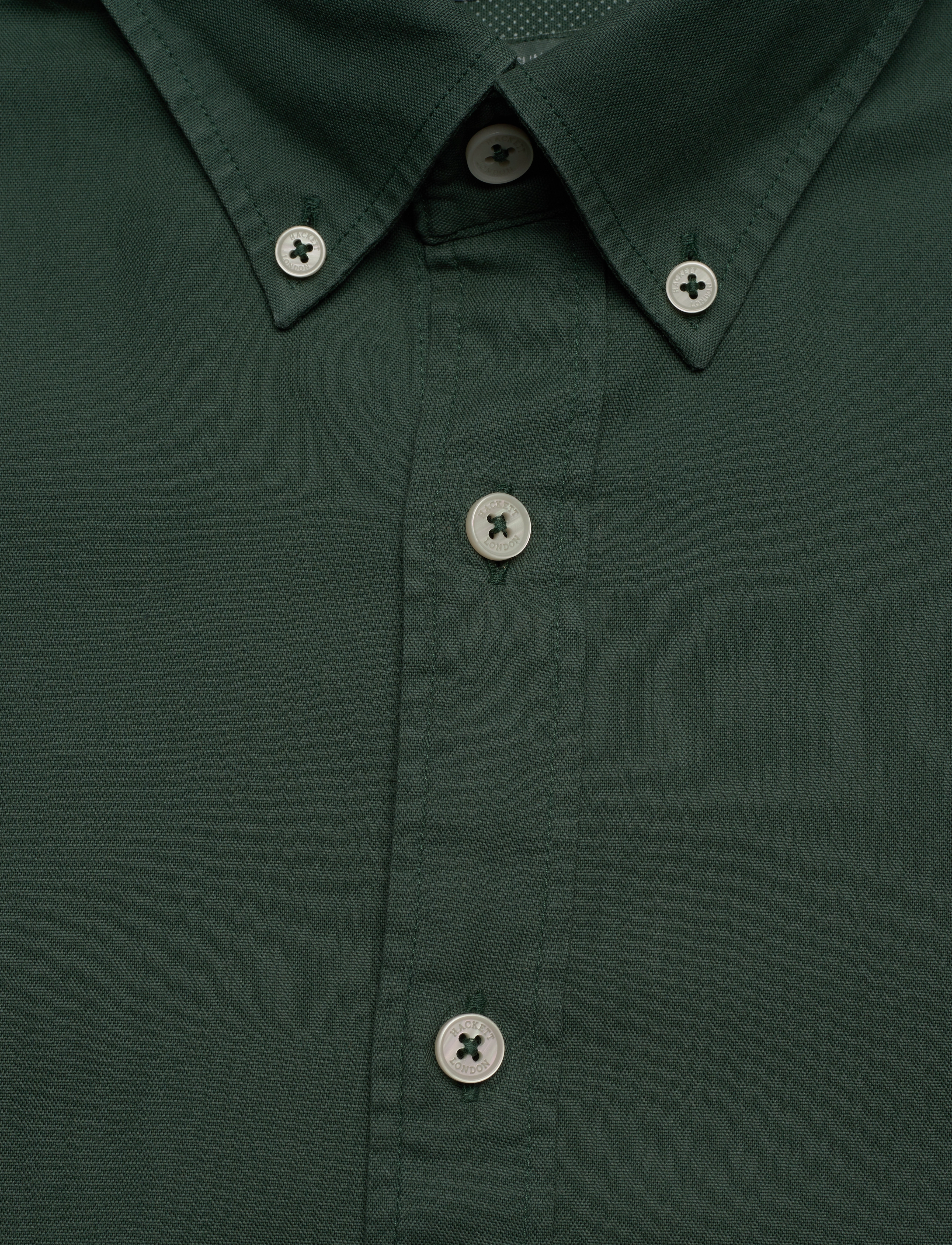 Hackett London - GARMENT DYED OXFORD - green - 2