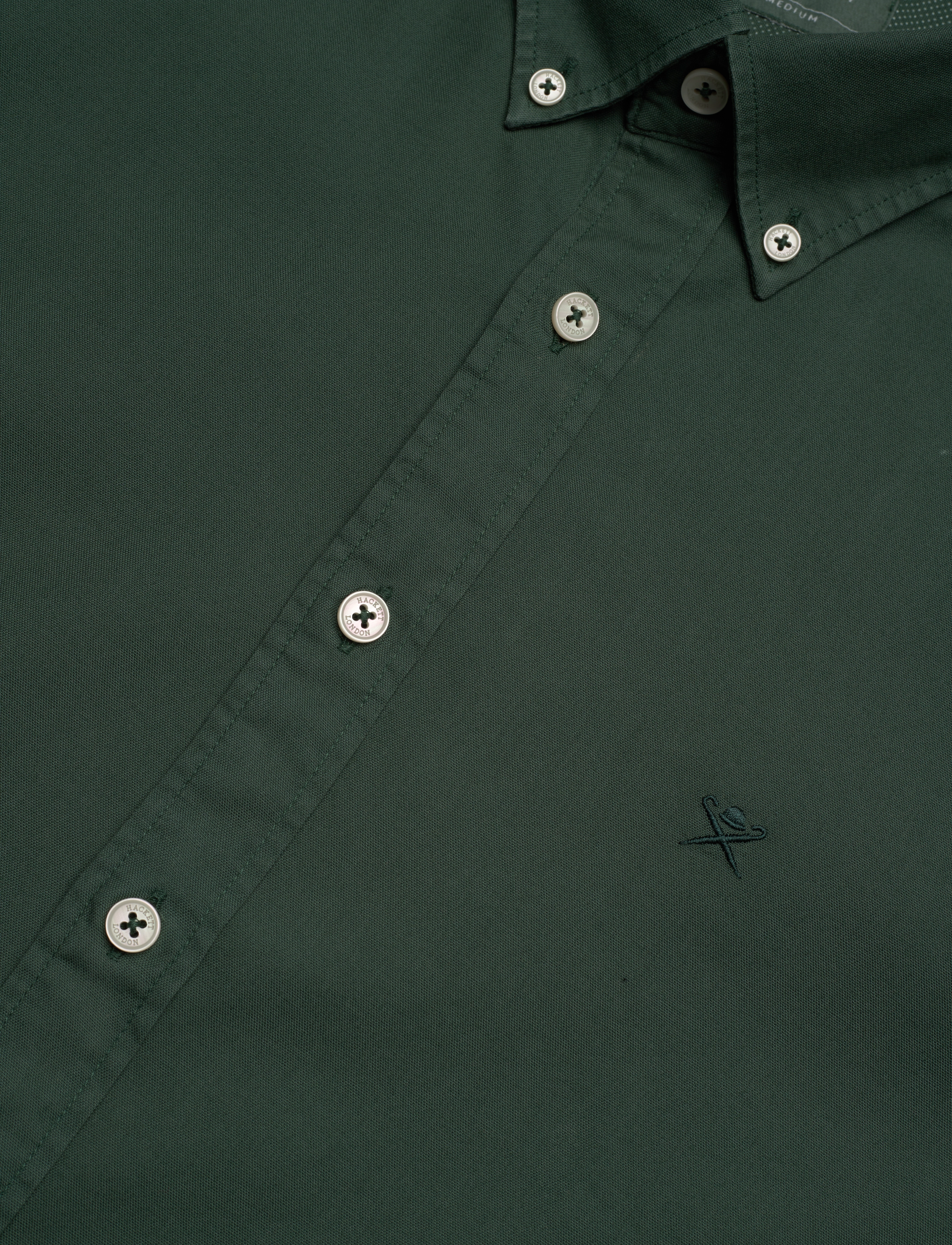 Hackett London - GARMENT DYED OXFORD - green - 3