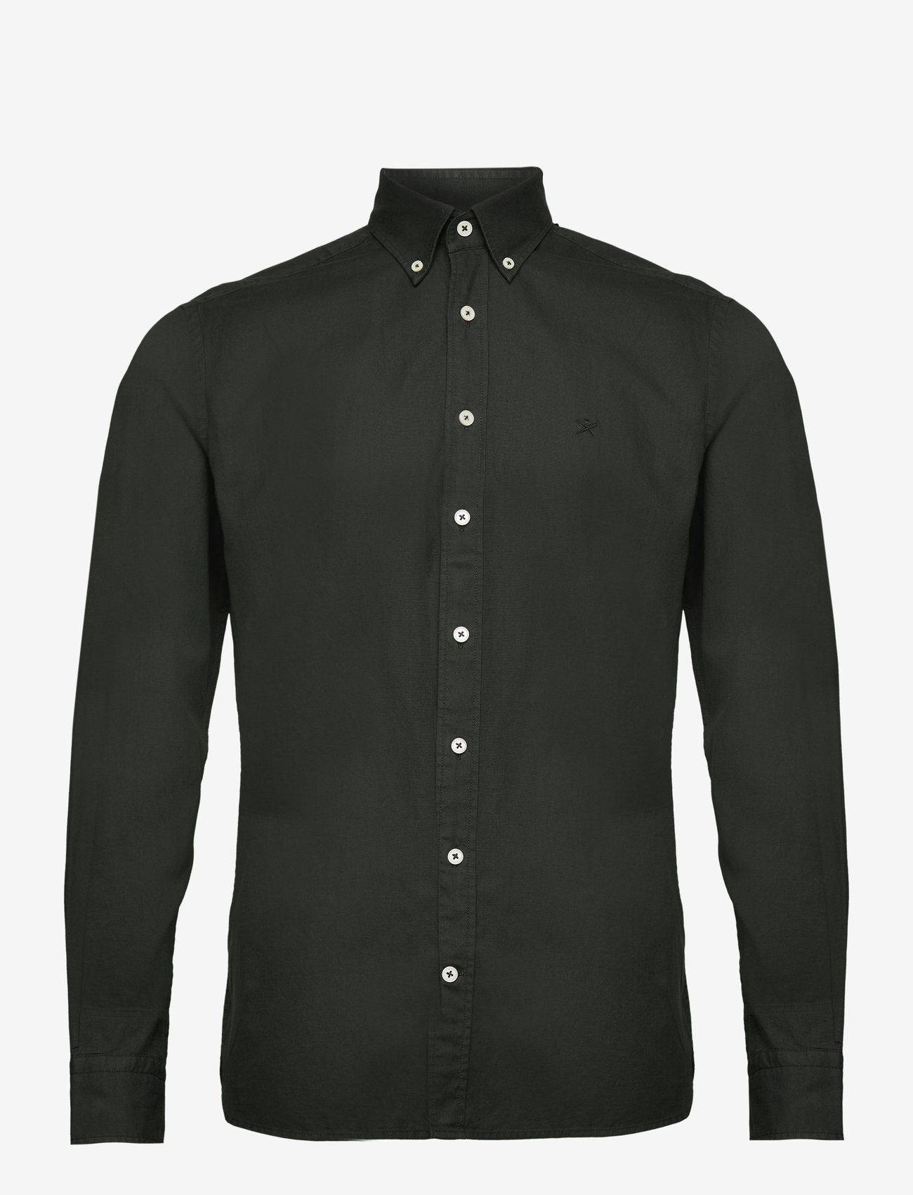 Hackett London - GARMENT DYED OXFORD - dark green - 0