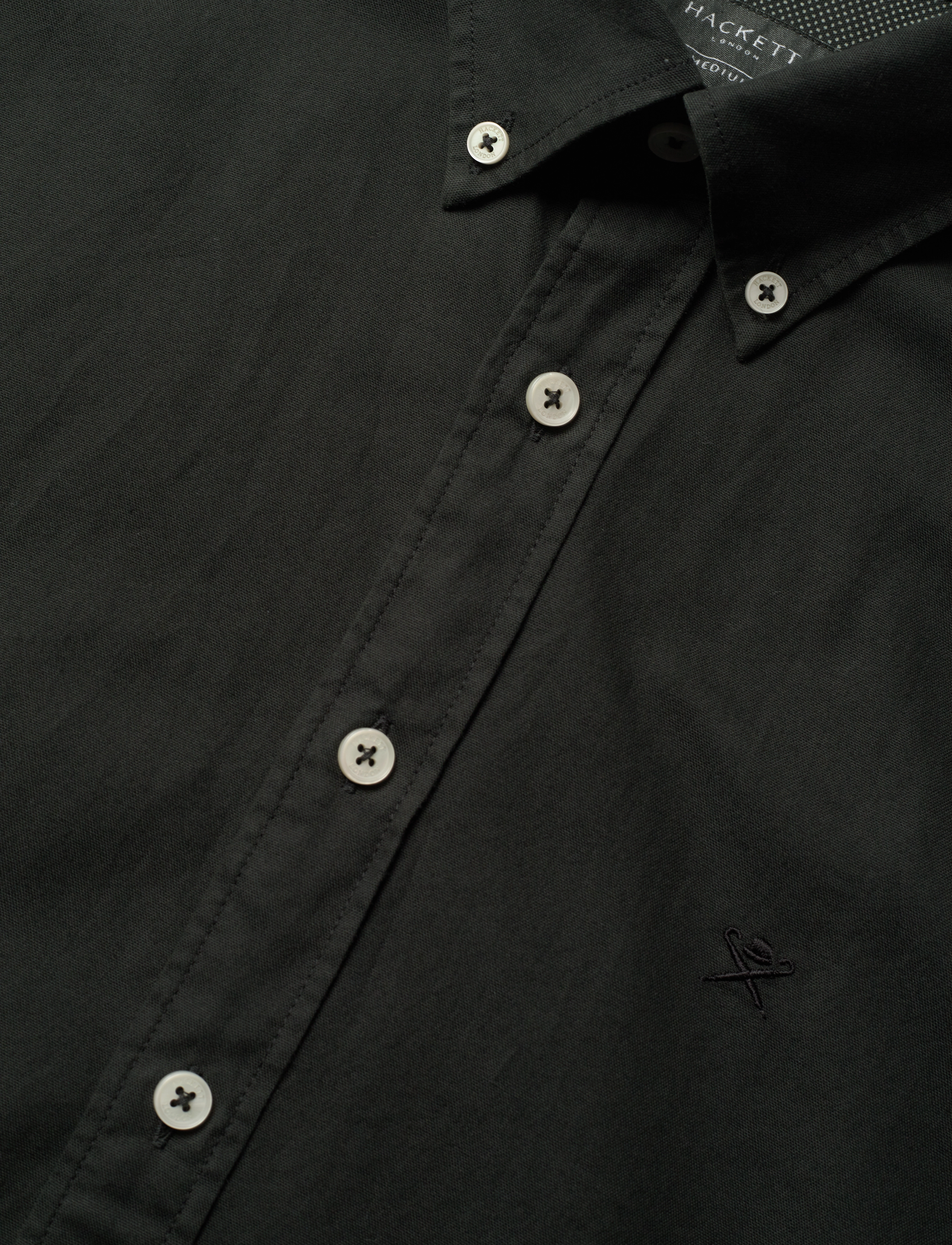 Hackett London - GARMENT DYED OXFORD - dark green - 3