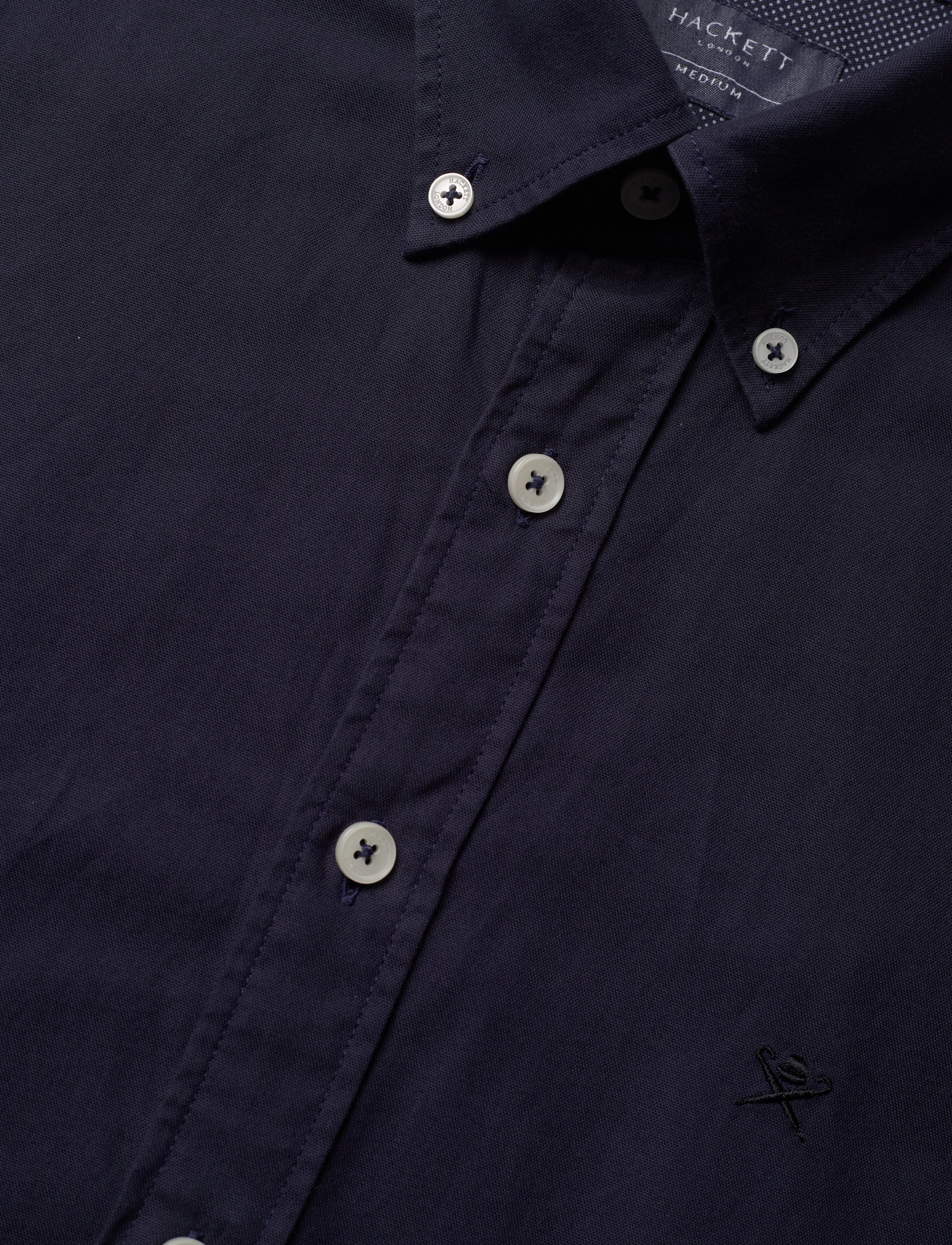 Hackett London - GARMENT DYED OXFORD - navy blue - 3