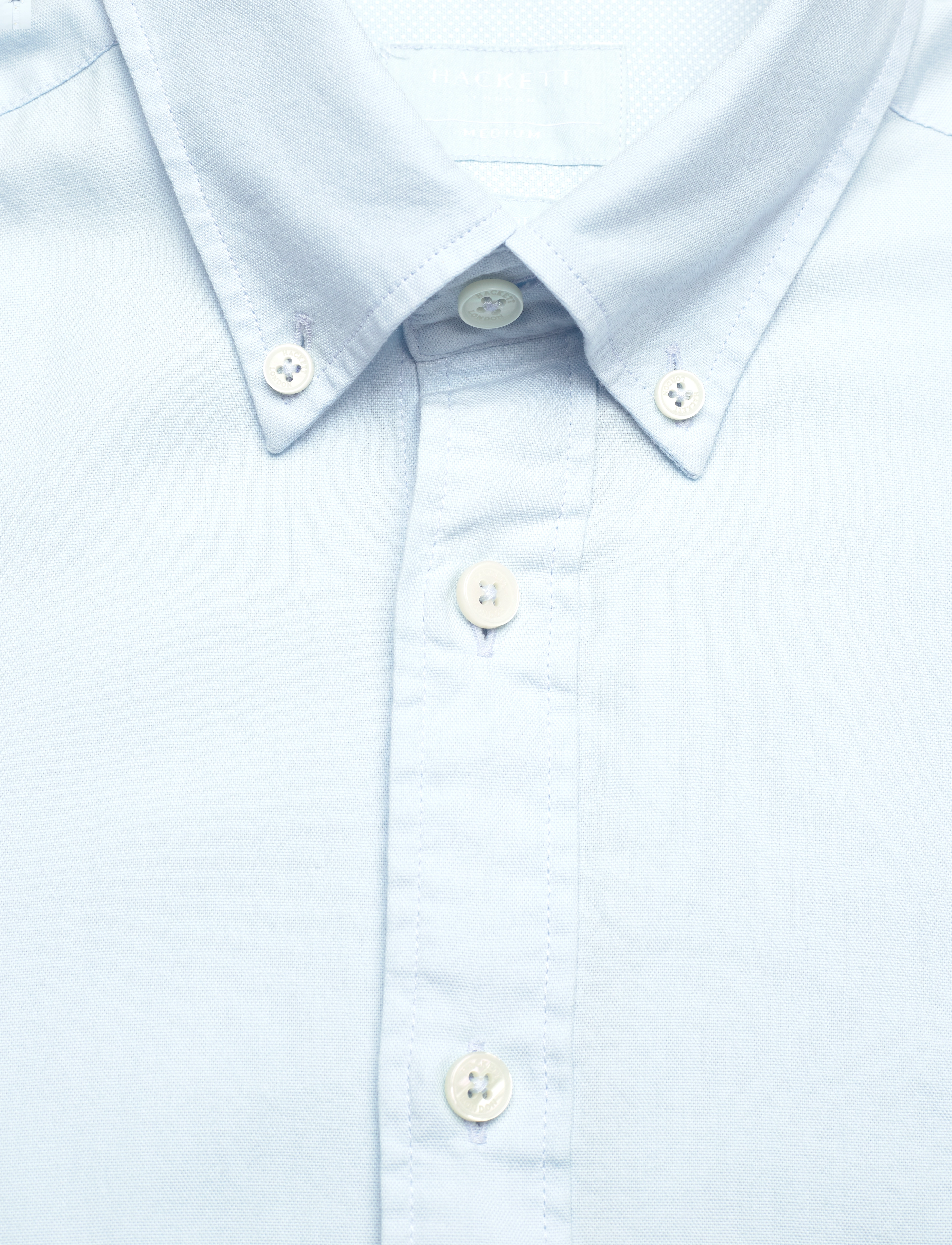 Hackett London - GARMENT DYED OXFORD - sky blue - 2