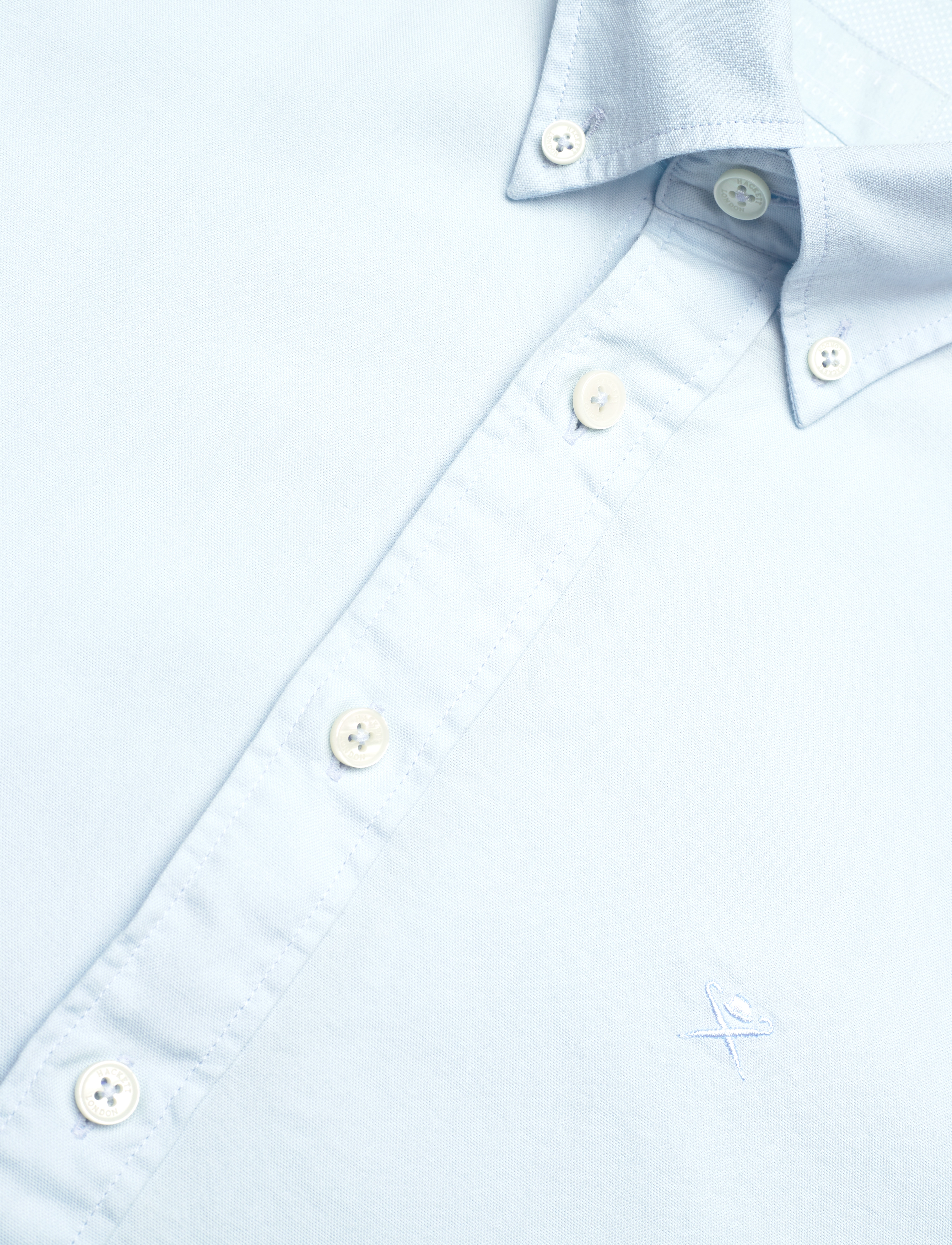Hackett London - GARMENT DYED OXFORD - sky blue - 3