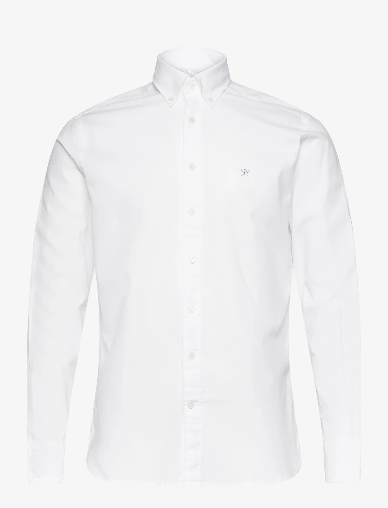 Hackett London - GARMENT DYED OXFORD - oxford shirts - white - 0