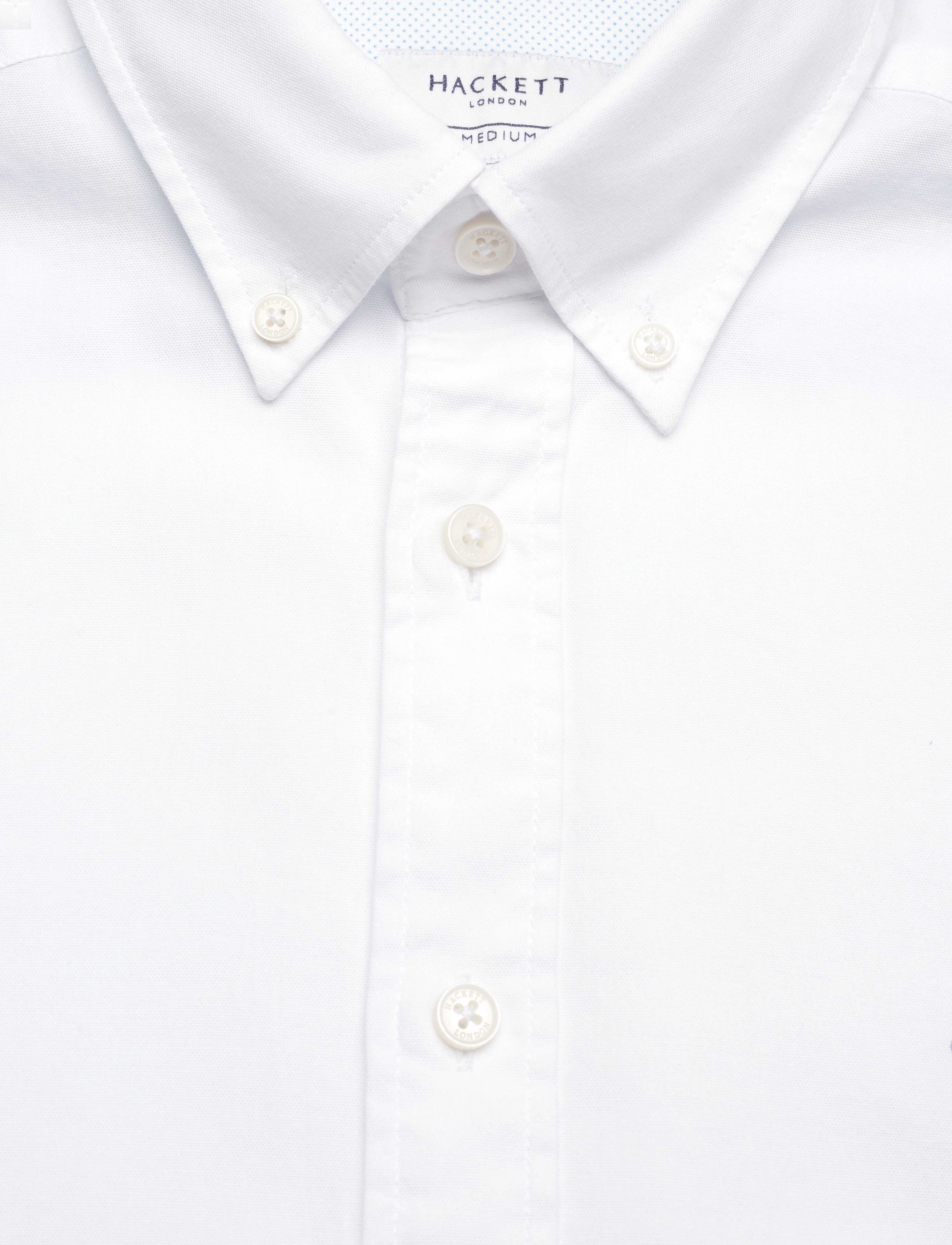 Hackett London - GARMENT DYED OXFORD - white - 2