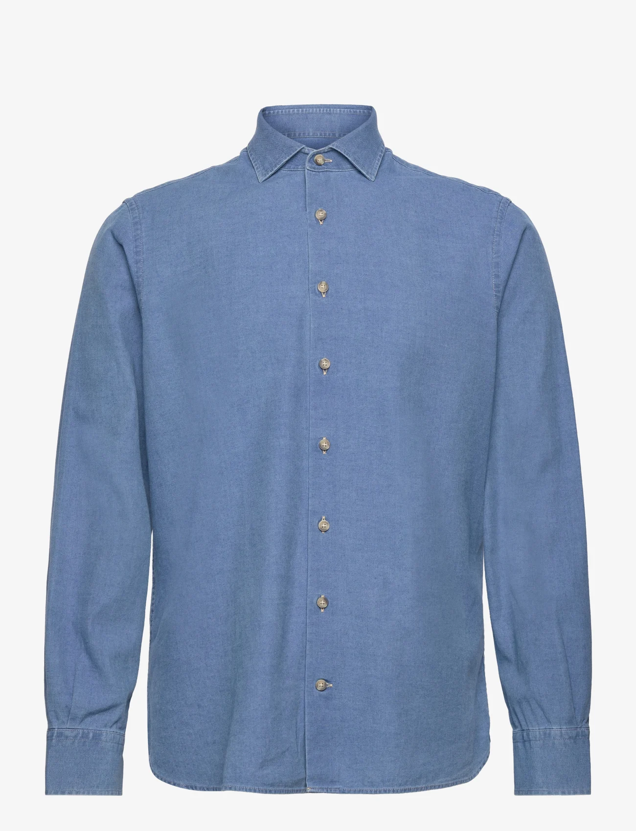 Hackett London - LIGHT BLUE DENIM - basic skjortor - blue - 0