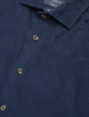 Hackett London - SMART BABYCORD - podstawowe koszulki - navy blue - 3