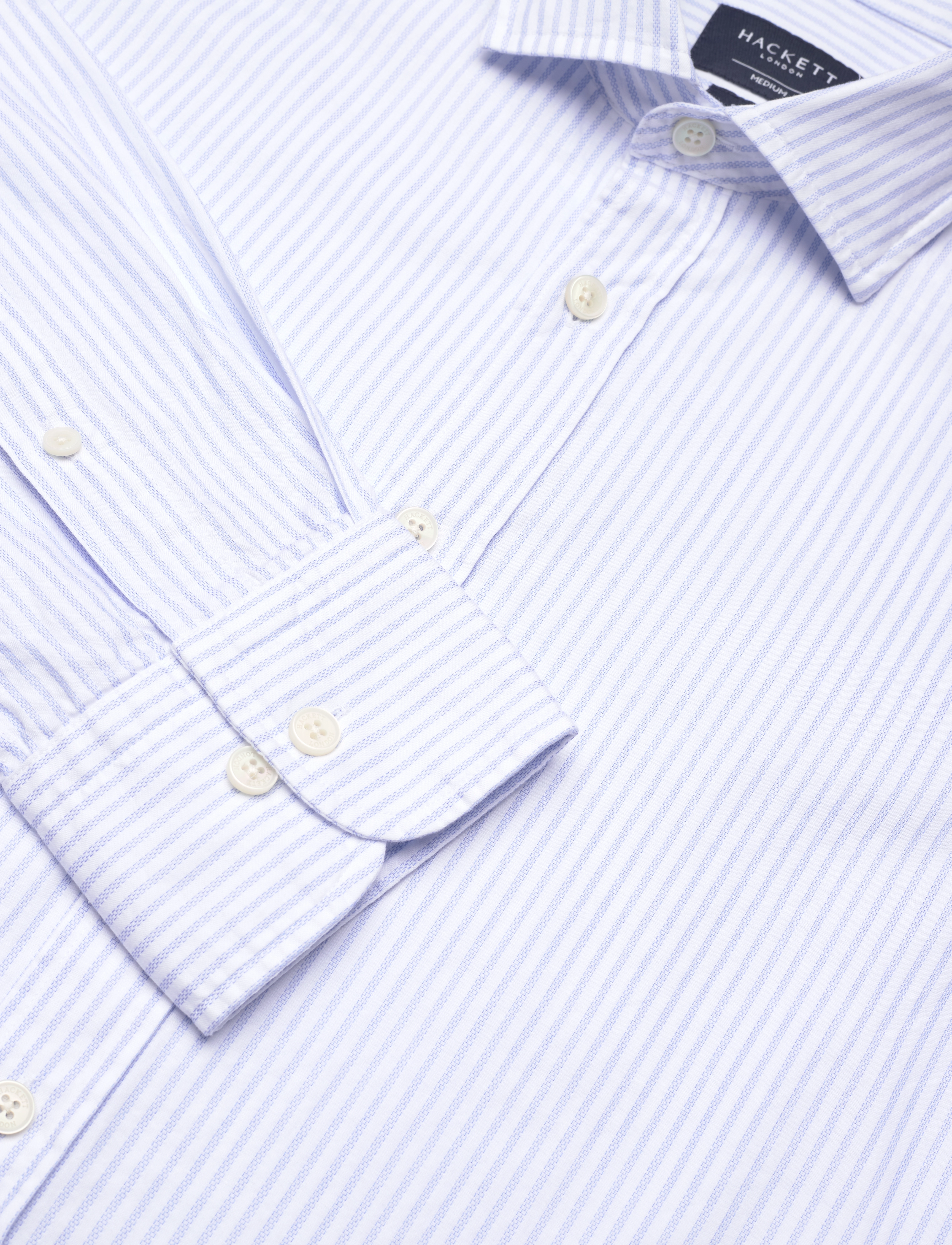Hackett London - WASHED TWILL STRIPE - blue/white - 2