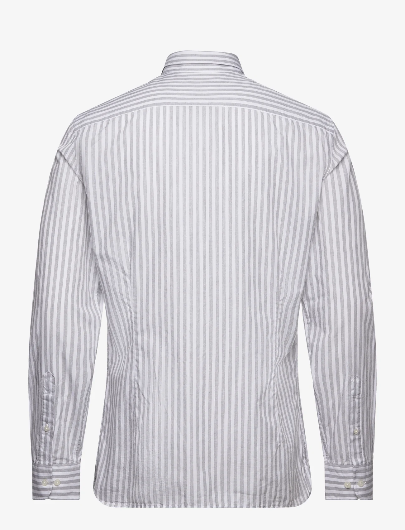 Hackett London - MELANGE STRIPES - avslappede skjorter - grey/white - 1